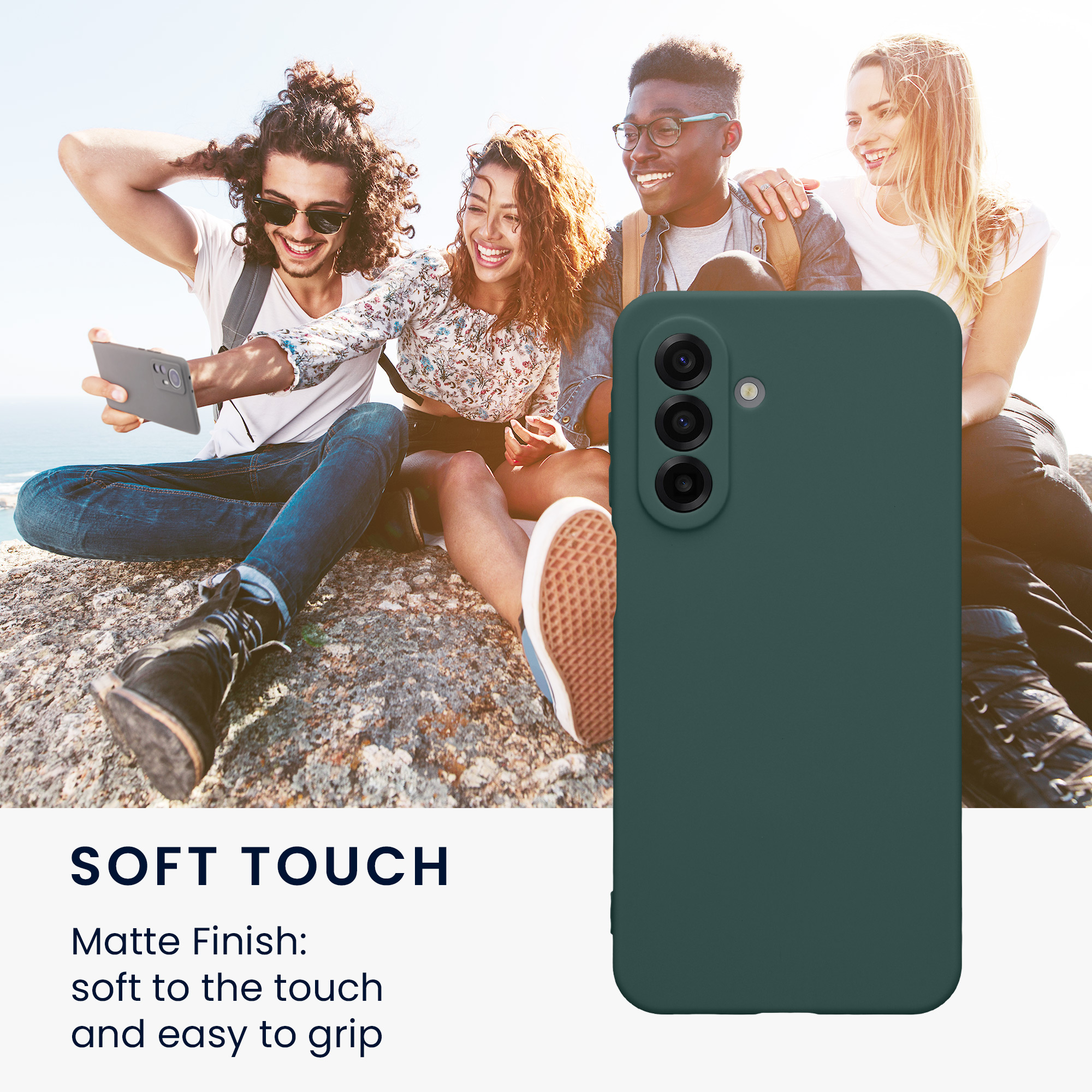 Pouzdro pro Samsung Galaxy A17 4G / 5G kwmobile tenké TPU - modrozelená