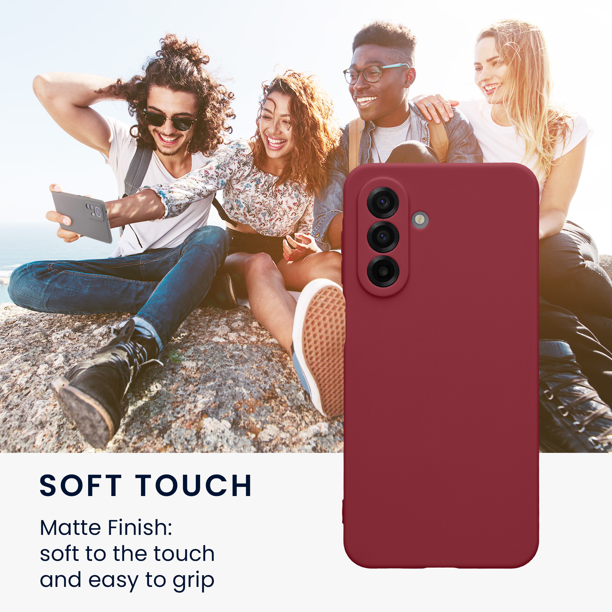 Pouzdro pro Samsung Galaxy A17 4G / 5G kwmobile tenké TPU - vínově fialová