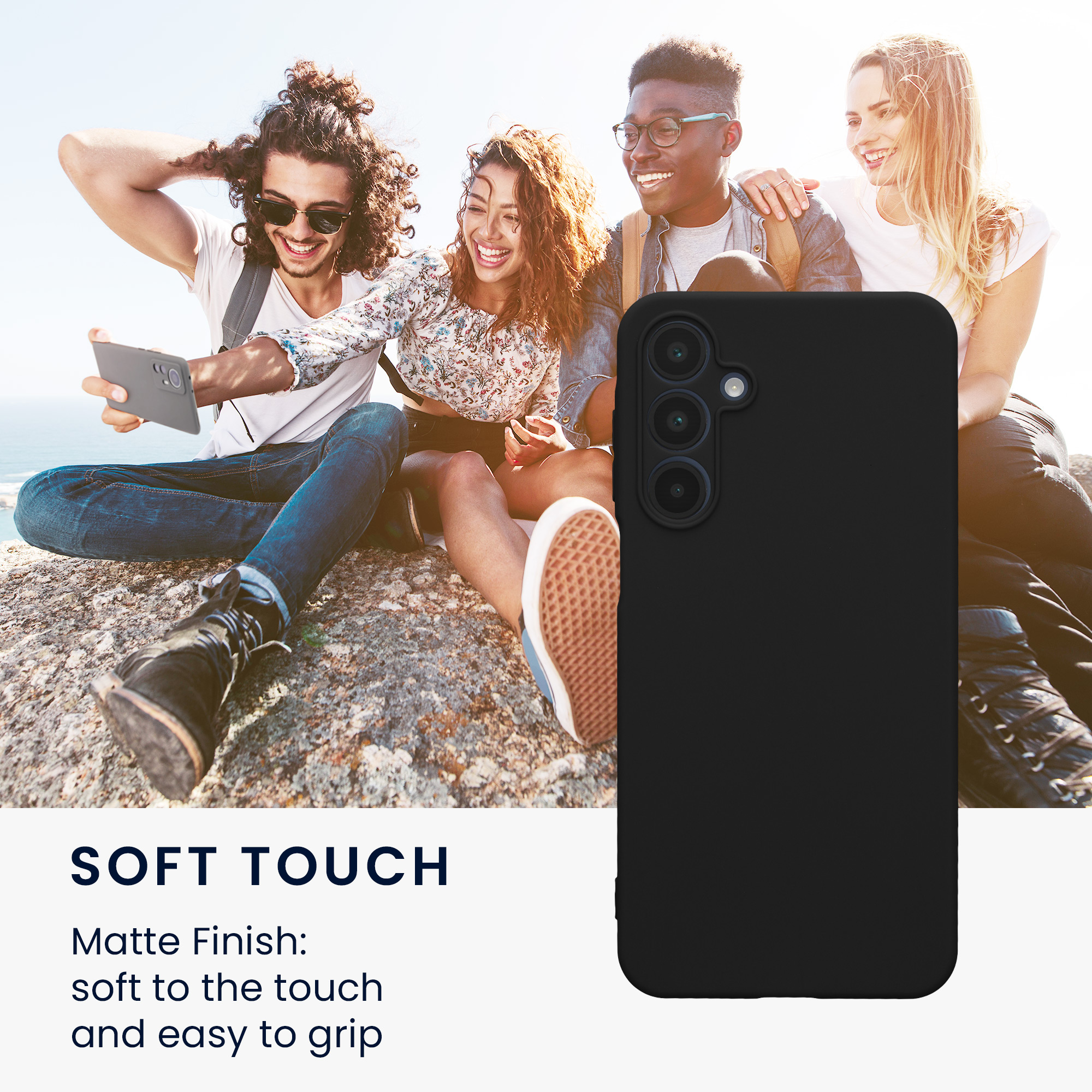 Kryt na mobil Samsung Galaxy A16 5G kwmobile slim matný TPU Černá