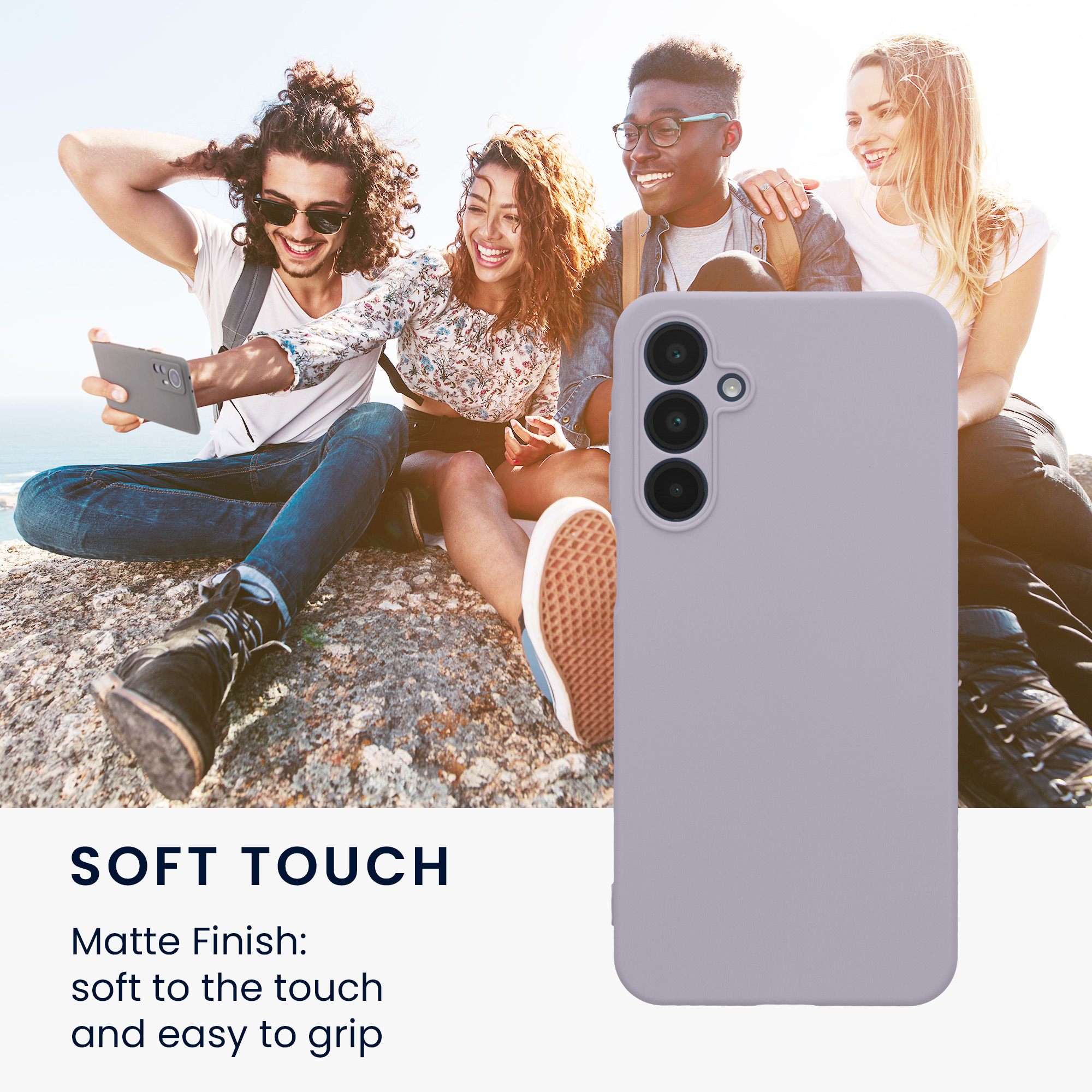 Matný kryt na mobil Samsung Galaxy A16 5G kwmobile levandulový