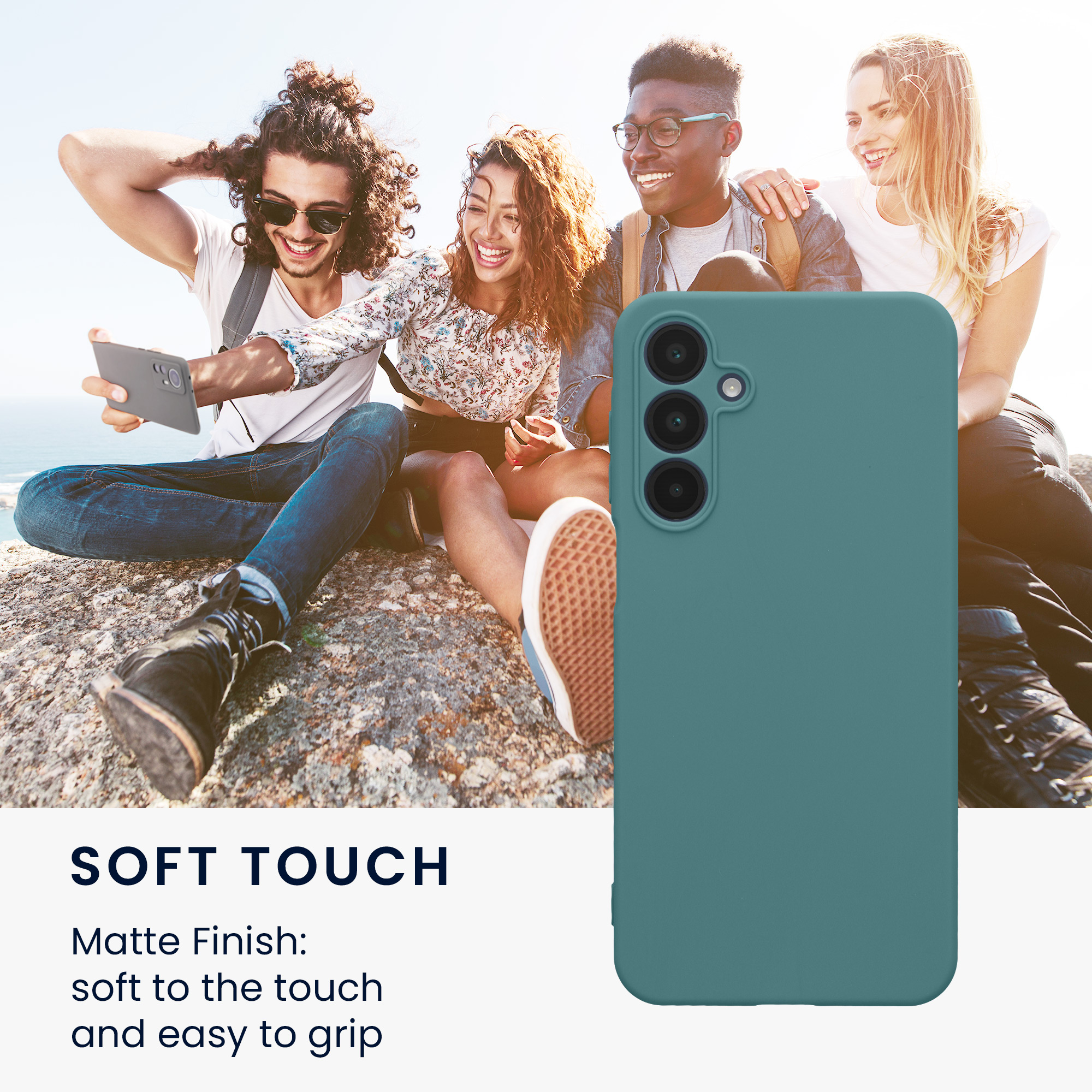 Kryt na mobil Samsung Galaxy A16 5G kwmobile slim matný TPU Arktická noc