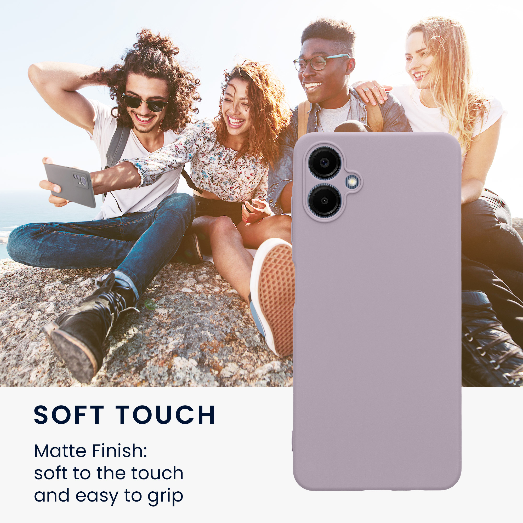 Kryt na mobil Samsung Galaxy A06 kwmobile TPU levandulový
