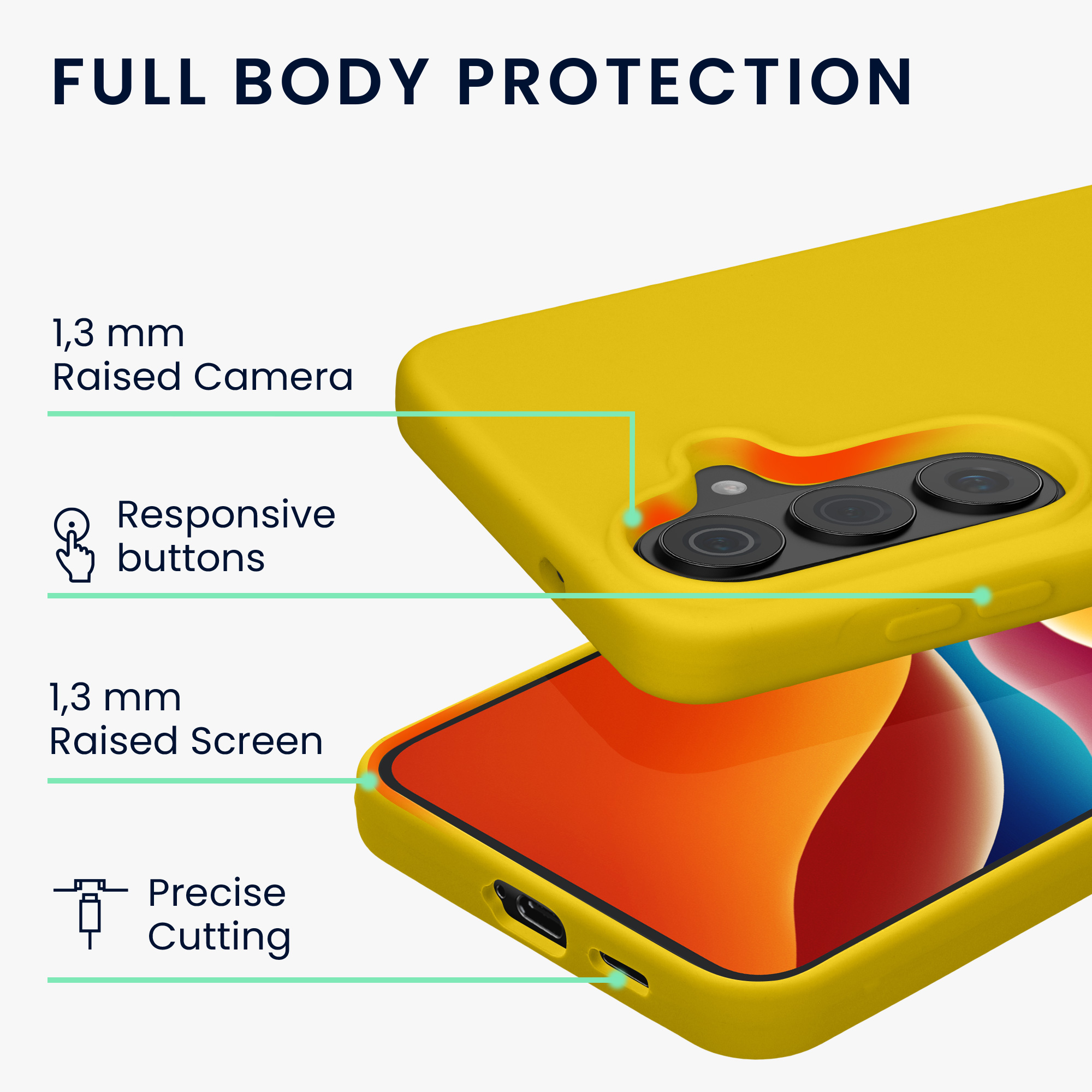 Pouzdro pro Samsung Galaxy S26 kwmobile silikonové - zářivě žlutá