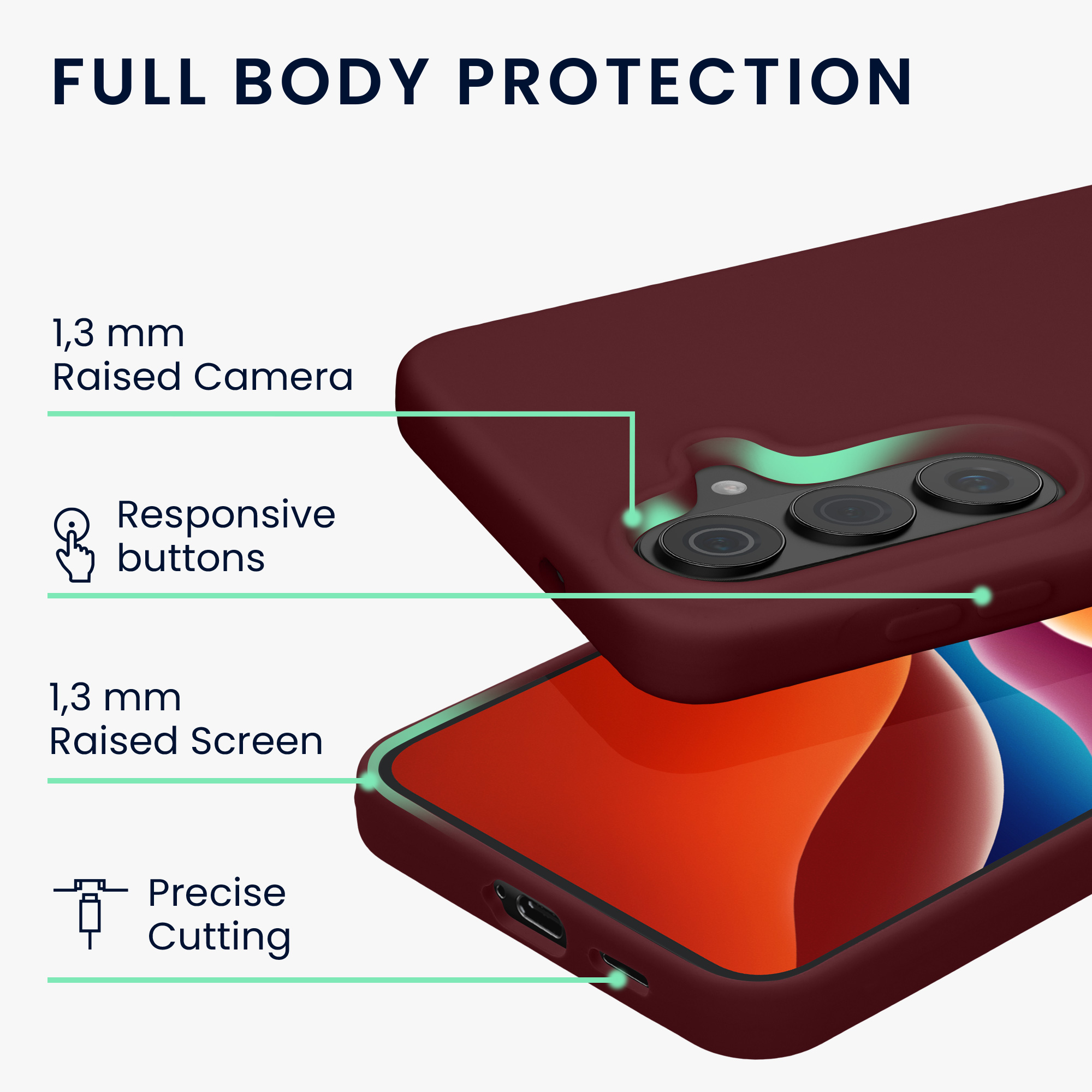 Pouzdro pro Samsung Galaxy S26 kwmobile silikonové - vínově fialová