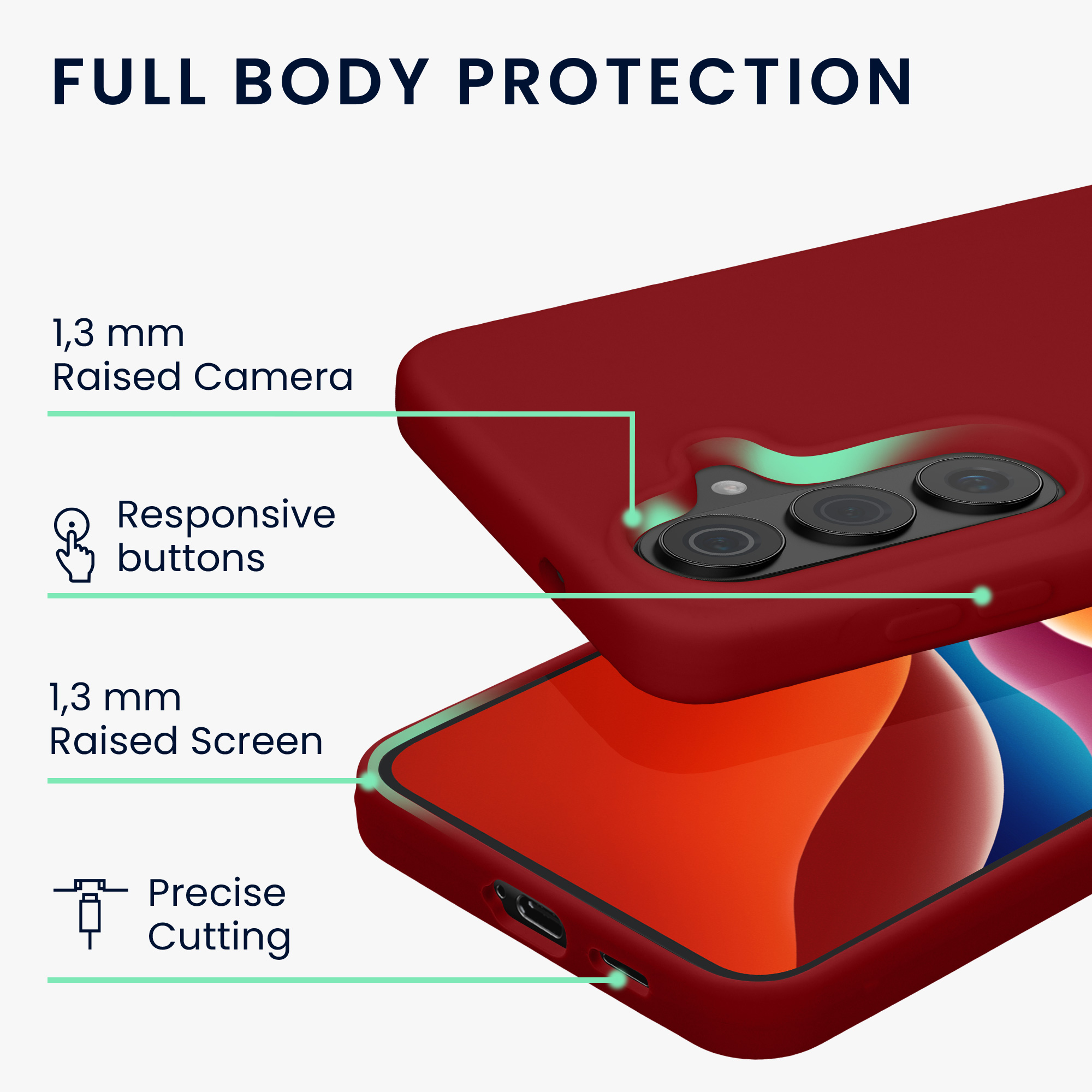 Pouzdro pro Samsung Galaxy S26 kwmobile silikonové - rebarborová červená