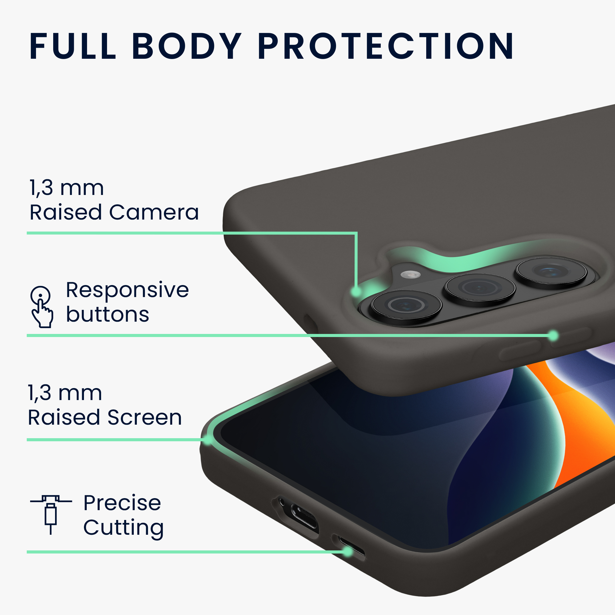 Pouzdro pro Samsung Galaxy S26 kwmobile silikonové - tmavě šedá