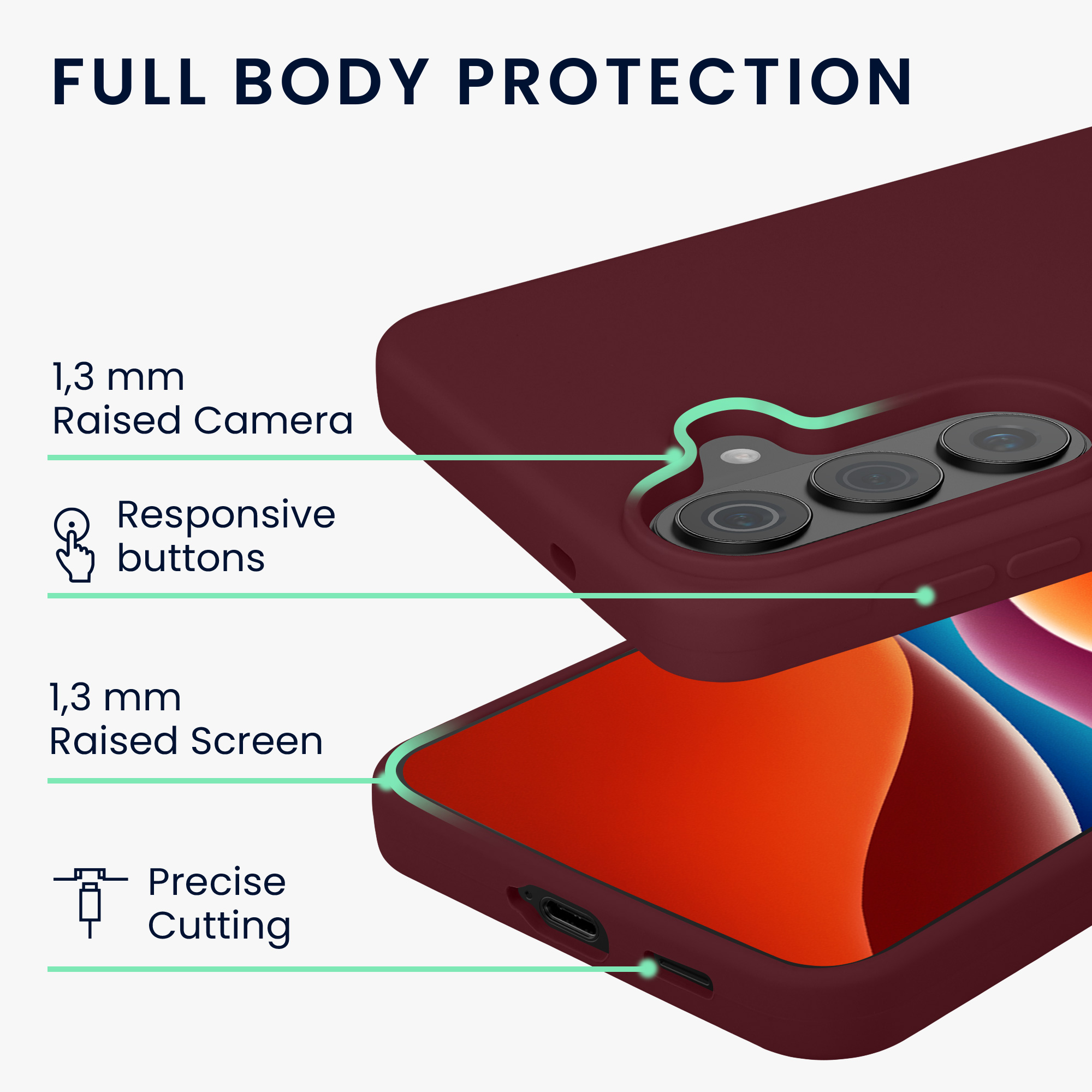 Pouzdro pro Samsung Galaxy S26 Plus kwmobile silikonové - vínově fialová