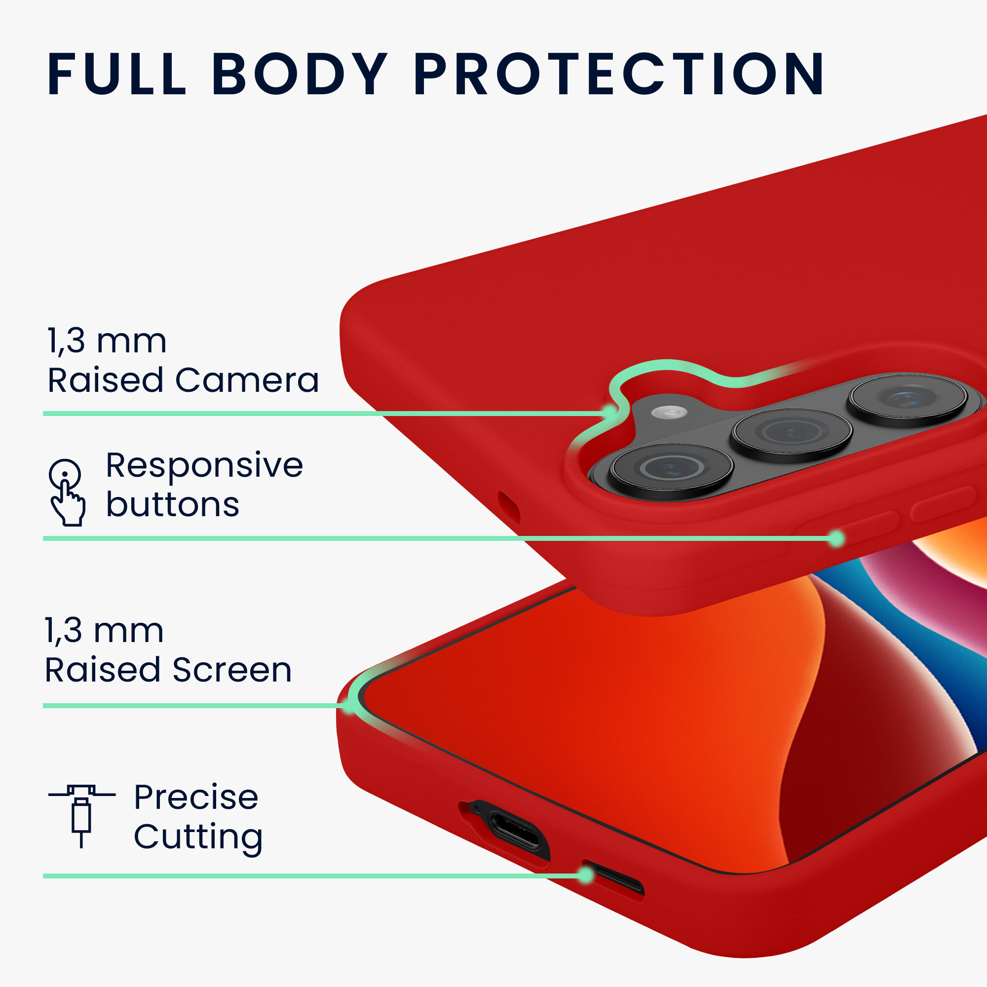 Pouzdro pro Samsung Galaxy S26 Plus kwmobile silikonové - klasická červená