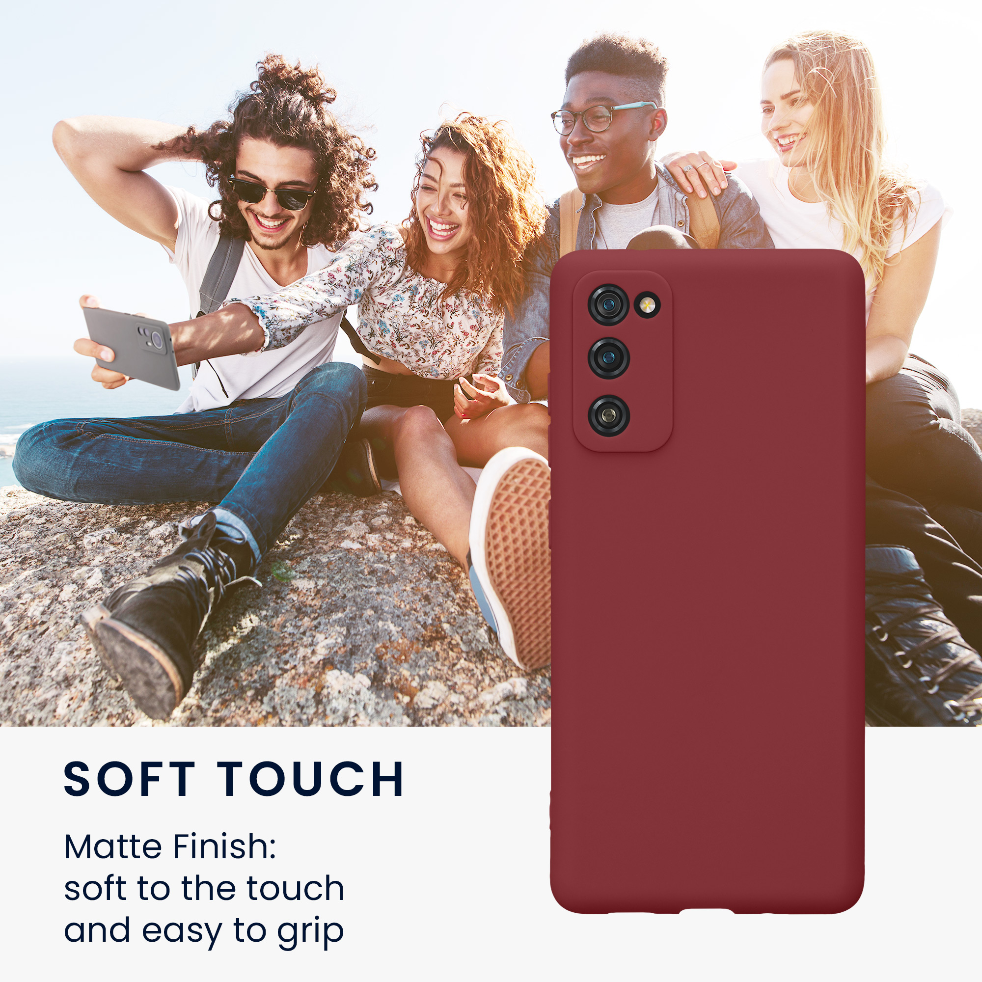 Pouzdro pro Samsung Galaxy S20 FE kwmobile tenké TPU - vínově fialová