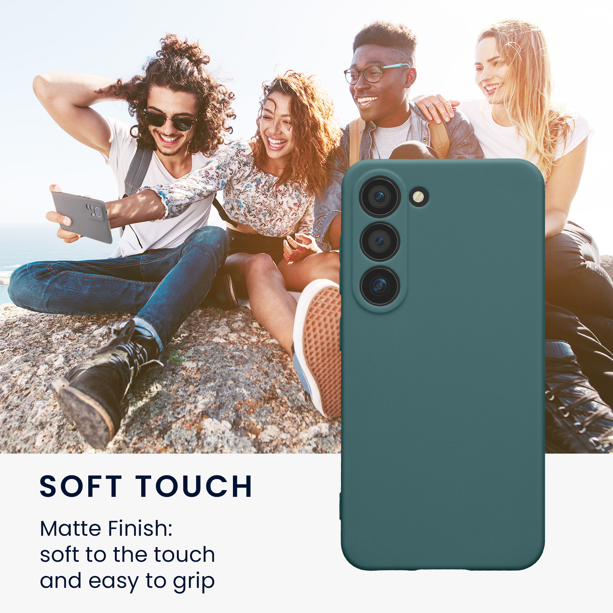 Pouzdro pro Samsung Galaxy S23 kwmobile tenké TPU - arktická noc