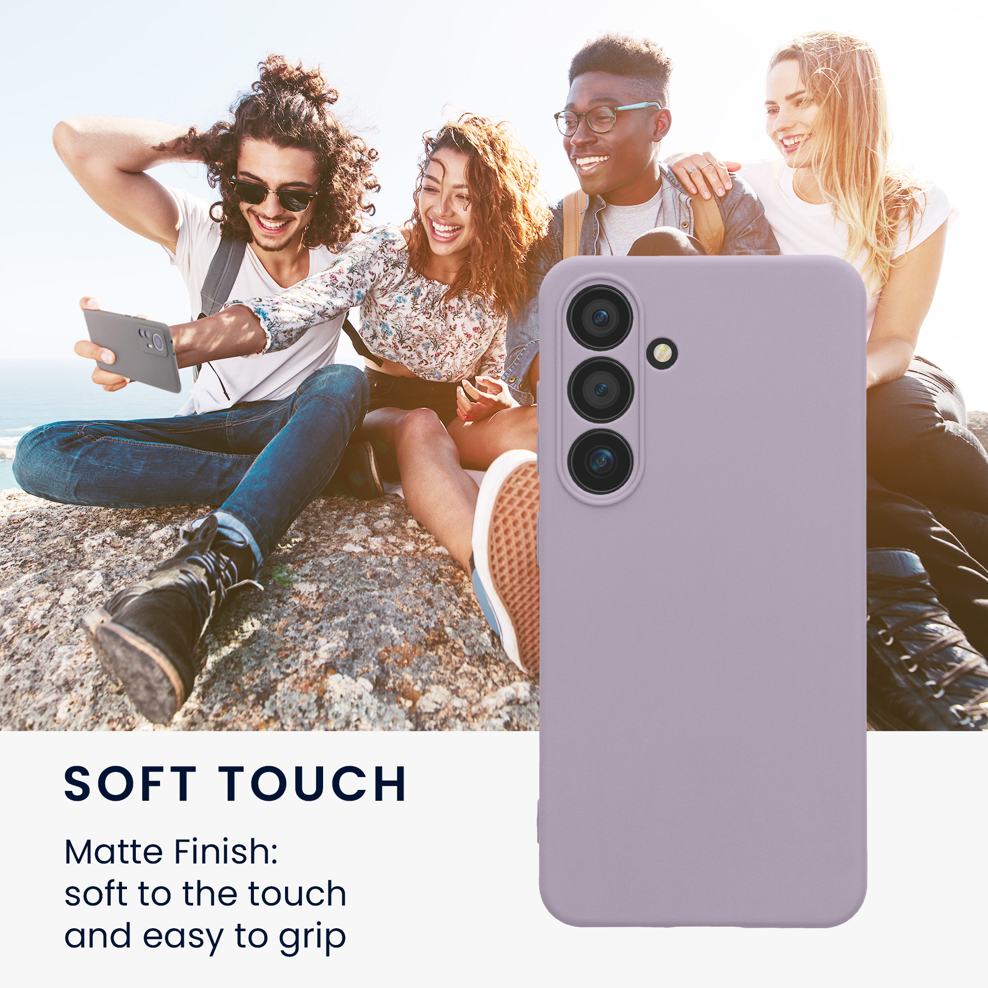 Pouzdro pro Samsung Galaxy S24 kwmobile tenké TPU - levandulová