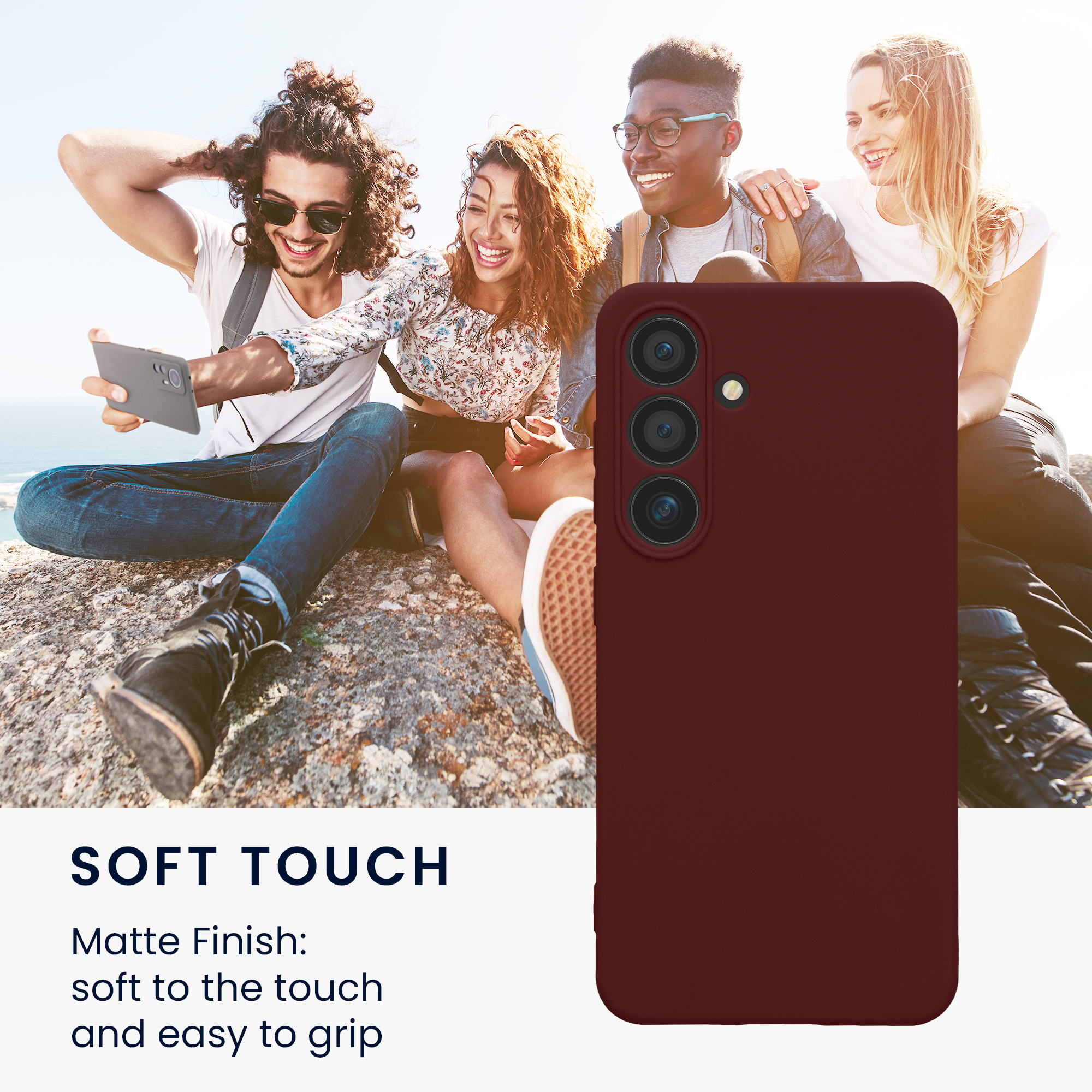 Pouzdro pro Samsung Galaxy S24 kwmobile tenké TPU - vínově fialová