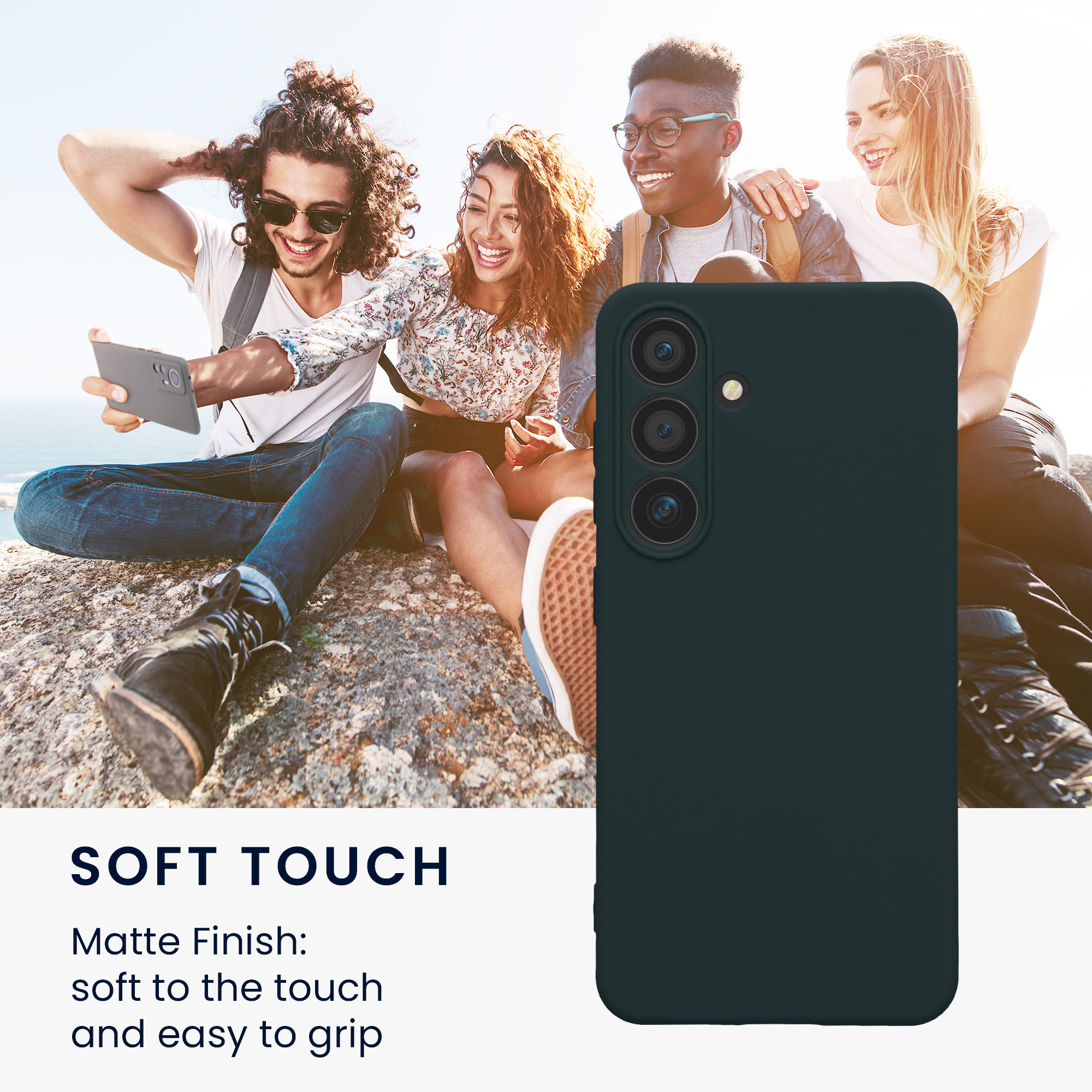 Pouzdro pro Samsung Galaxy S24 kwmobile tenké TPU - tmavá antracitová