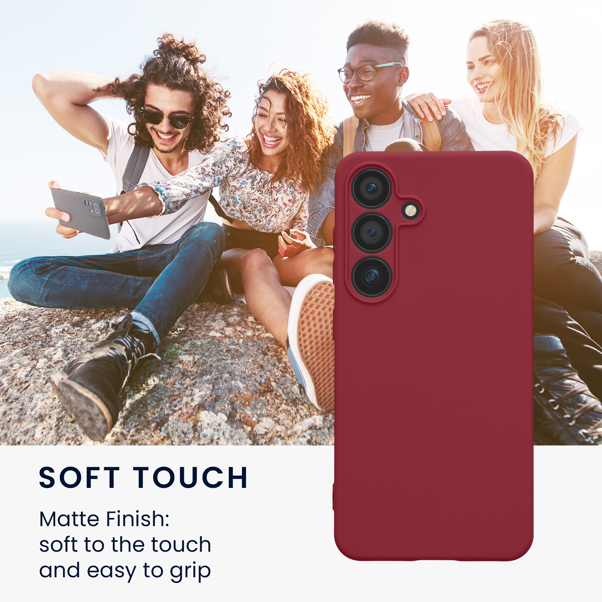 Pouzdro pro Samsung Galaxy S25 kwmobile tenké TPU - vínově fialová