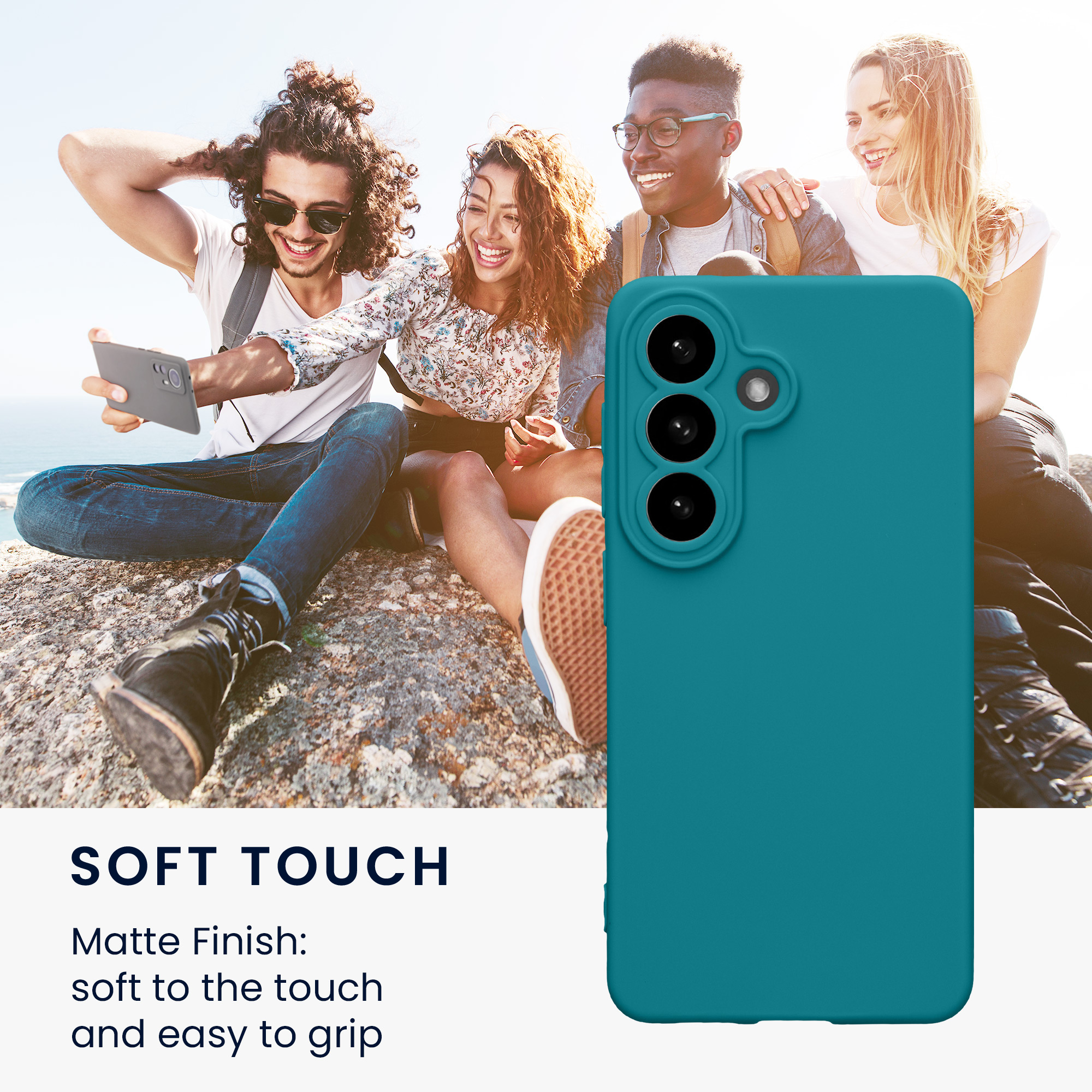 Pouzdro pro Samsung Galaxy S26 kwmobile tenké TPU - matná petrolejová