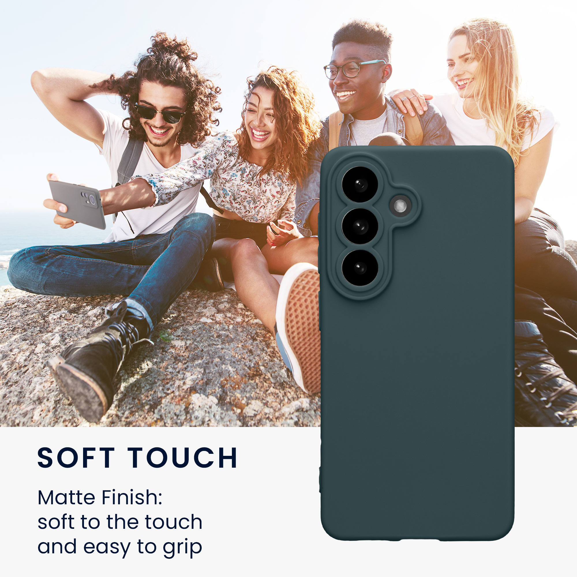 Pouzdro pro Samsung Galaxy S26 kwmobile tenké TPU - tmavá antracitová