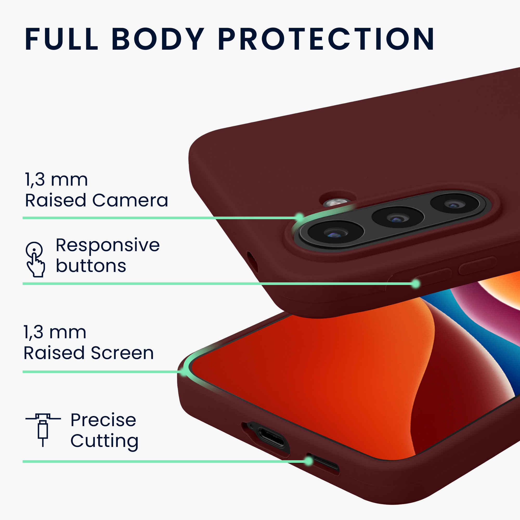 Kryt na mobil Samsung Galaxy A57 5G kwmobile TPU Bordeaux fialová