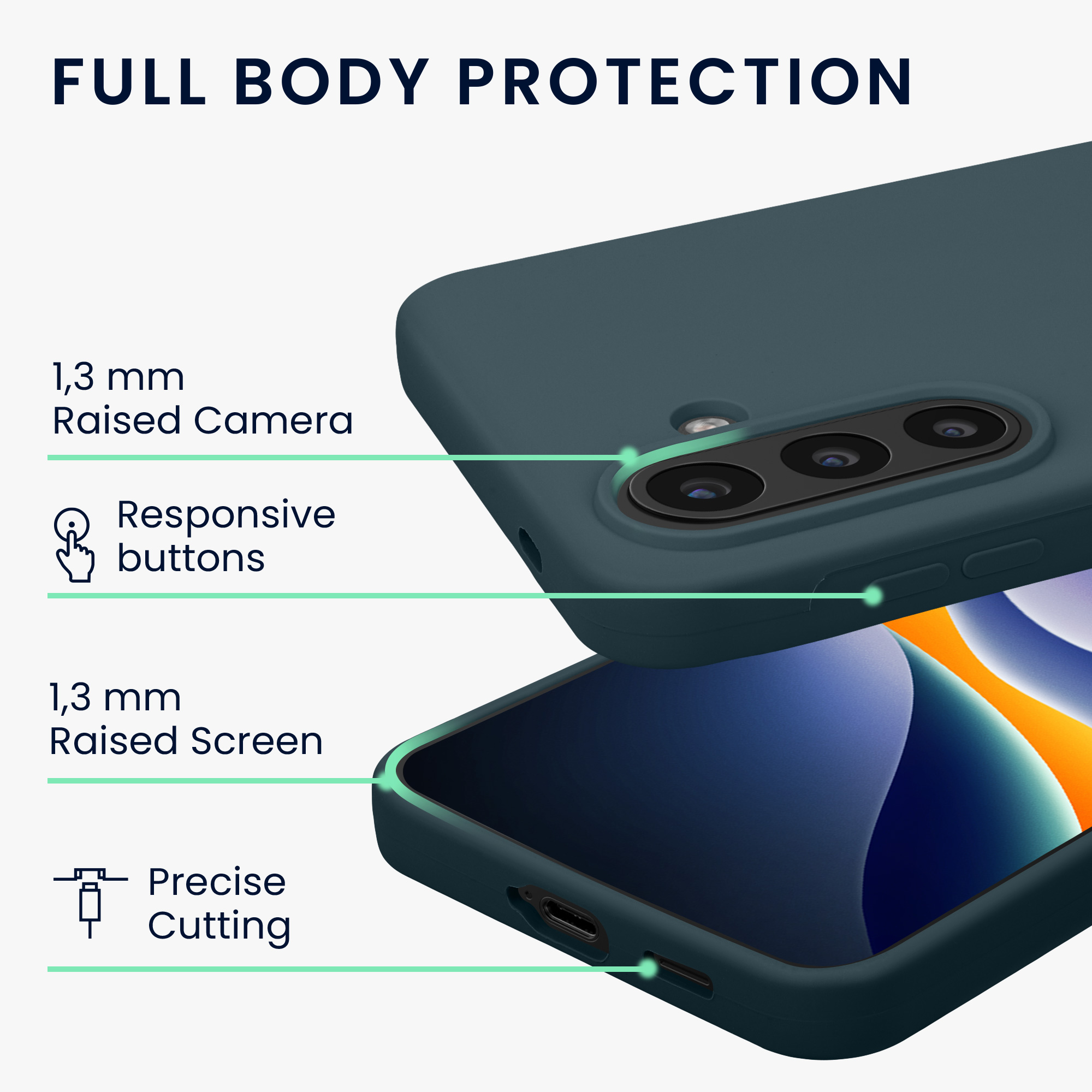 Kryt na mobil Samsung Galaxy A57 5G kwmobile TPU Tmavě břidlicová