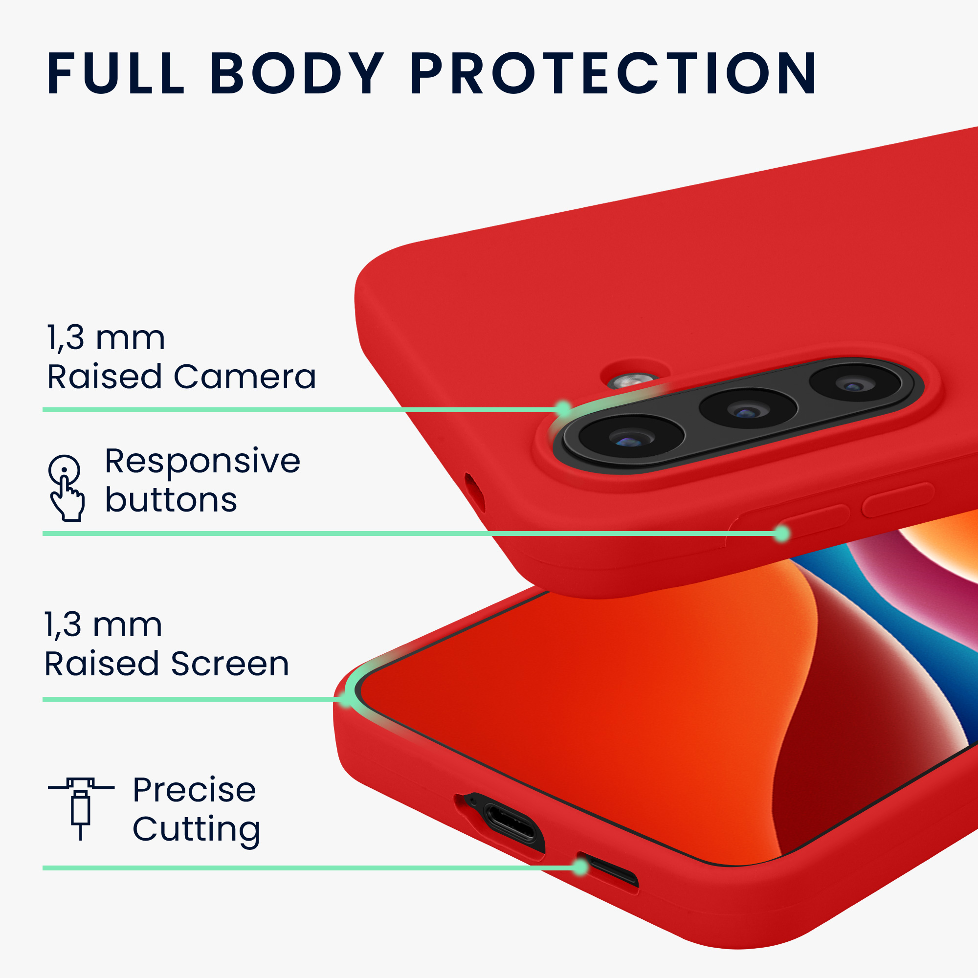 Kryt na mobil Samsung Galaxy A57 5G kwmobile TPU Klasická červená