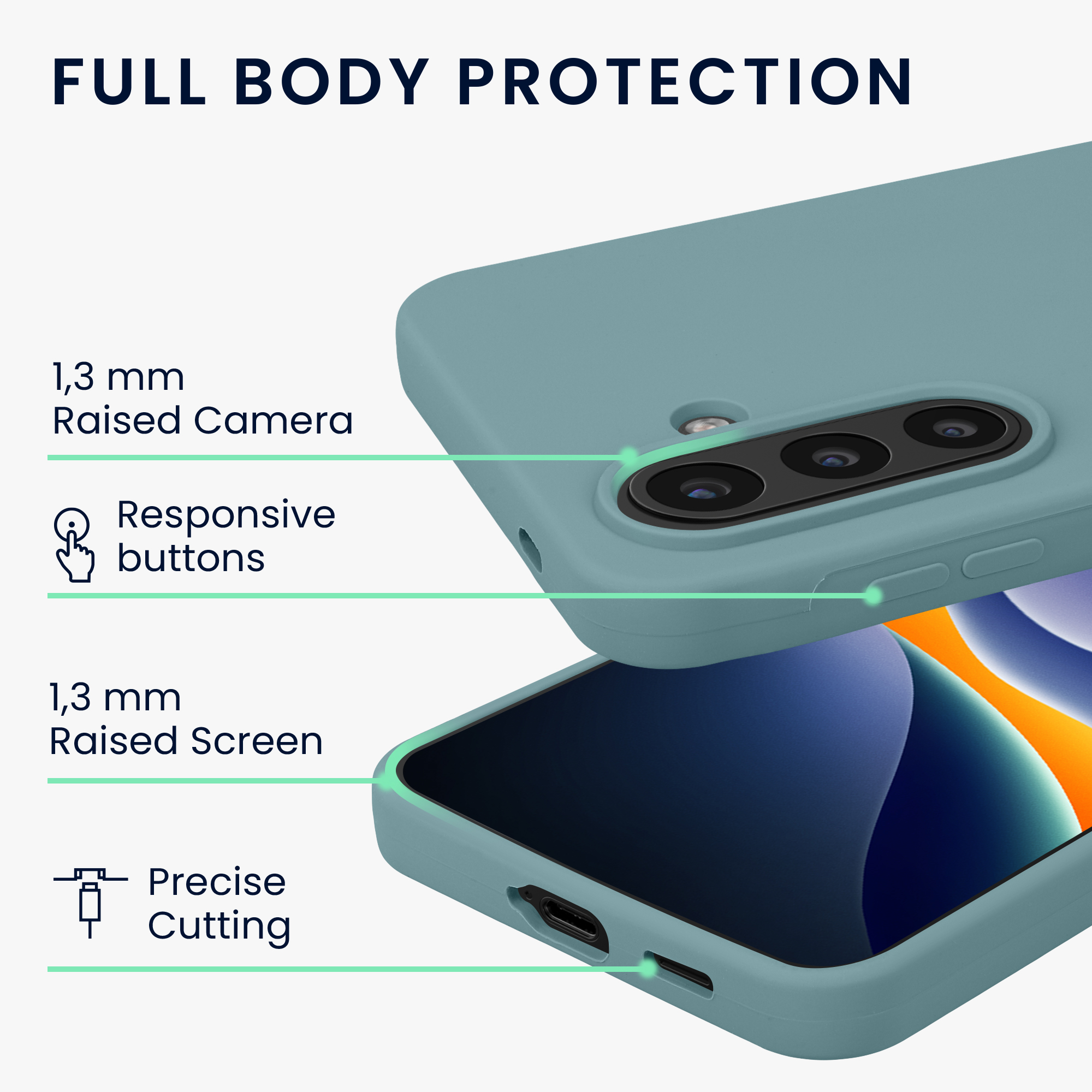 Pouzdro pro Samsung Galaxy A57 5G kwmobile silikonové - antický kámuži