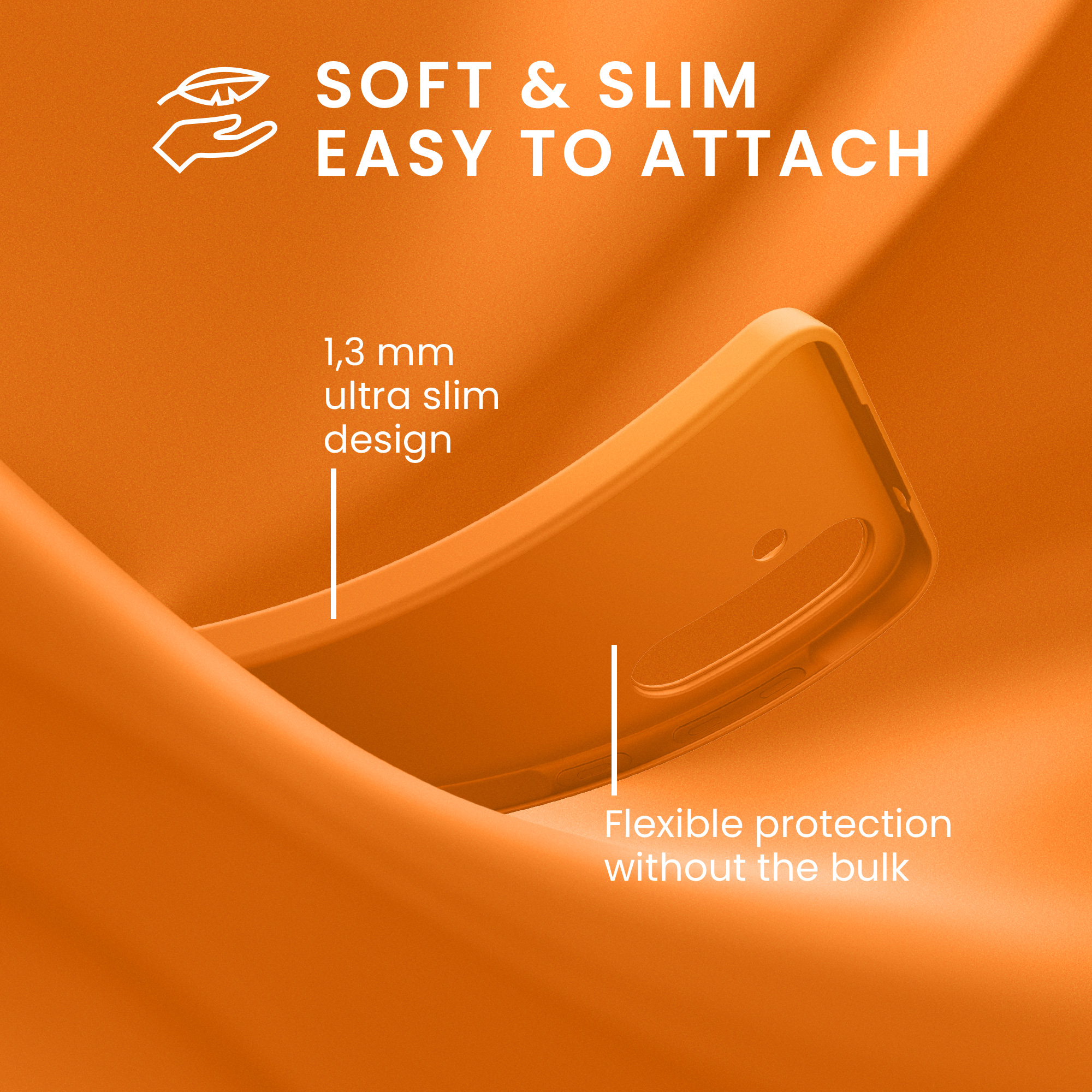 Kryt na mobil Samsung Galaxy A57 5G kwmobile TPU Ovocná oranžová