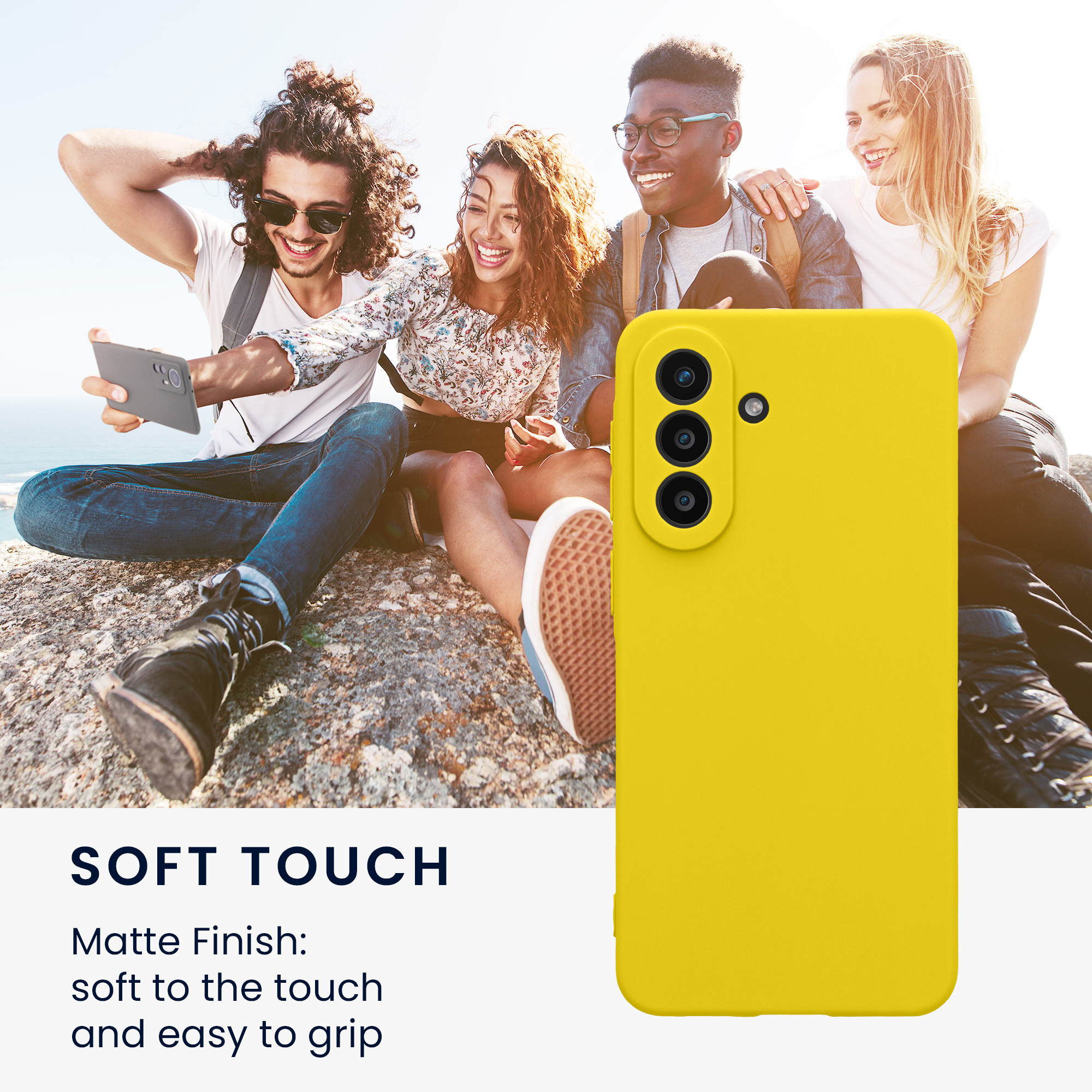 Pouzdro pro Samsung Galaxy A57 5G kwmobile tenké TPU - zářivě žlutá