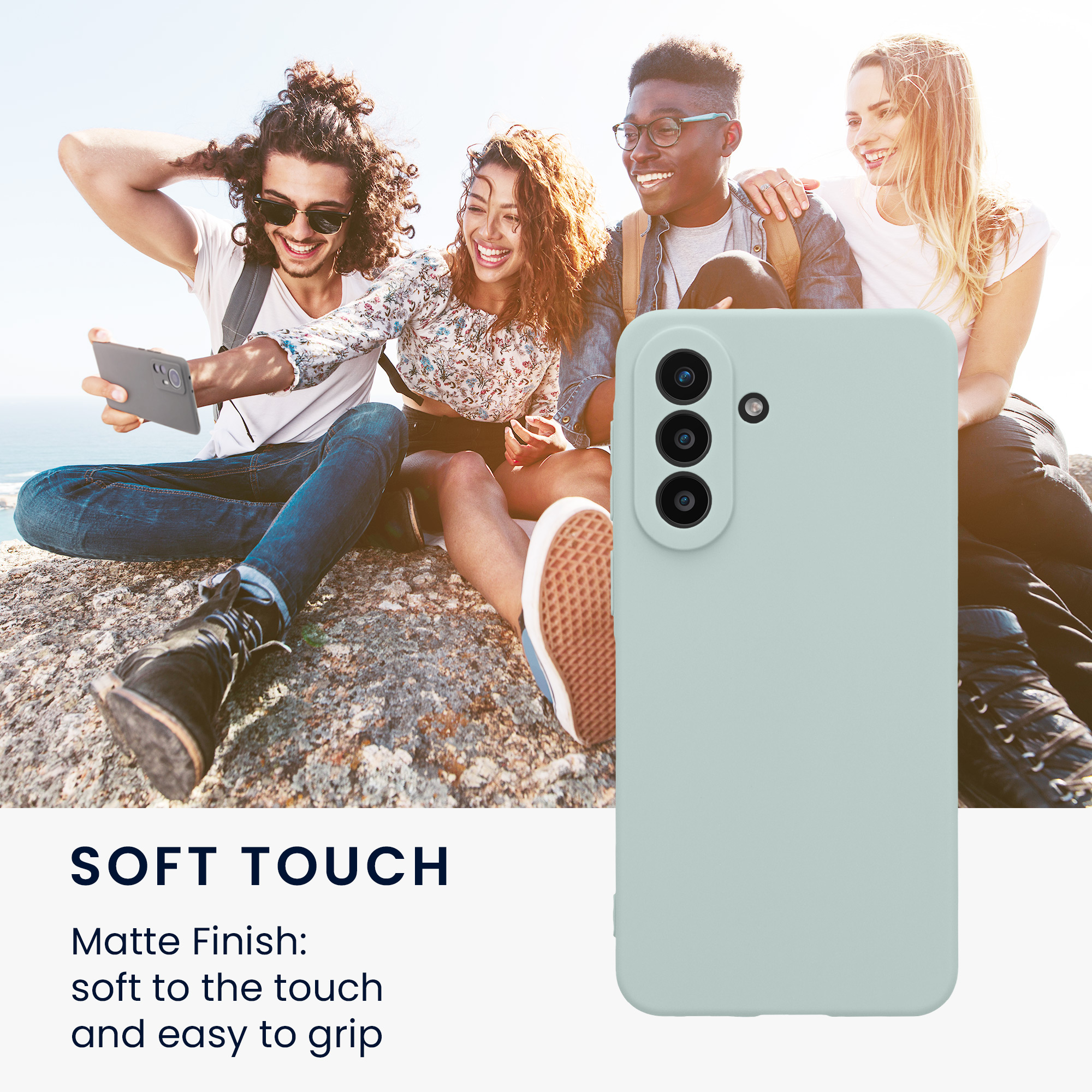Kryt na mobil Samsung Galaxy A57 5G, tenký - kwmobile, chladivý mátový