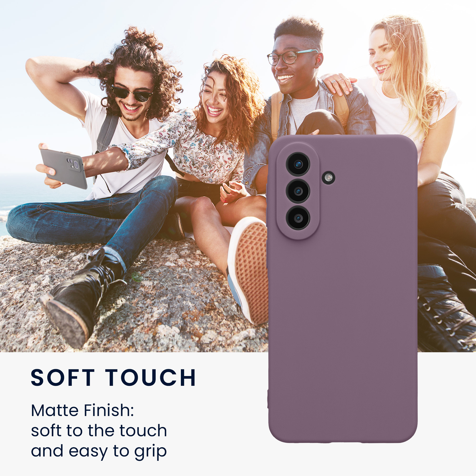 Pouzdro pro Samsung Galaxy A57 5G kwmobile tenké TPU - pastelová kosatcová
