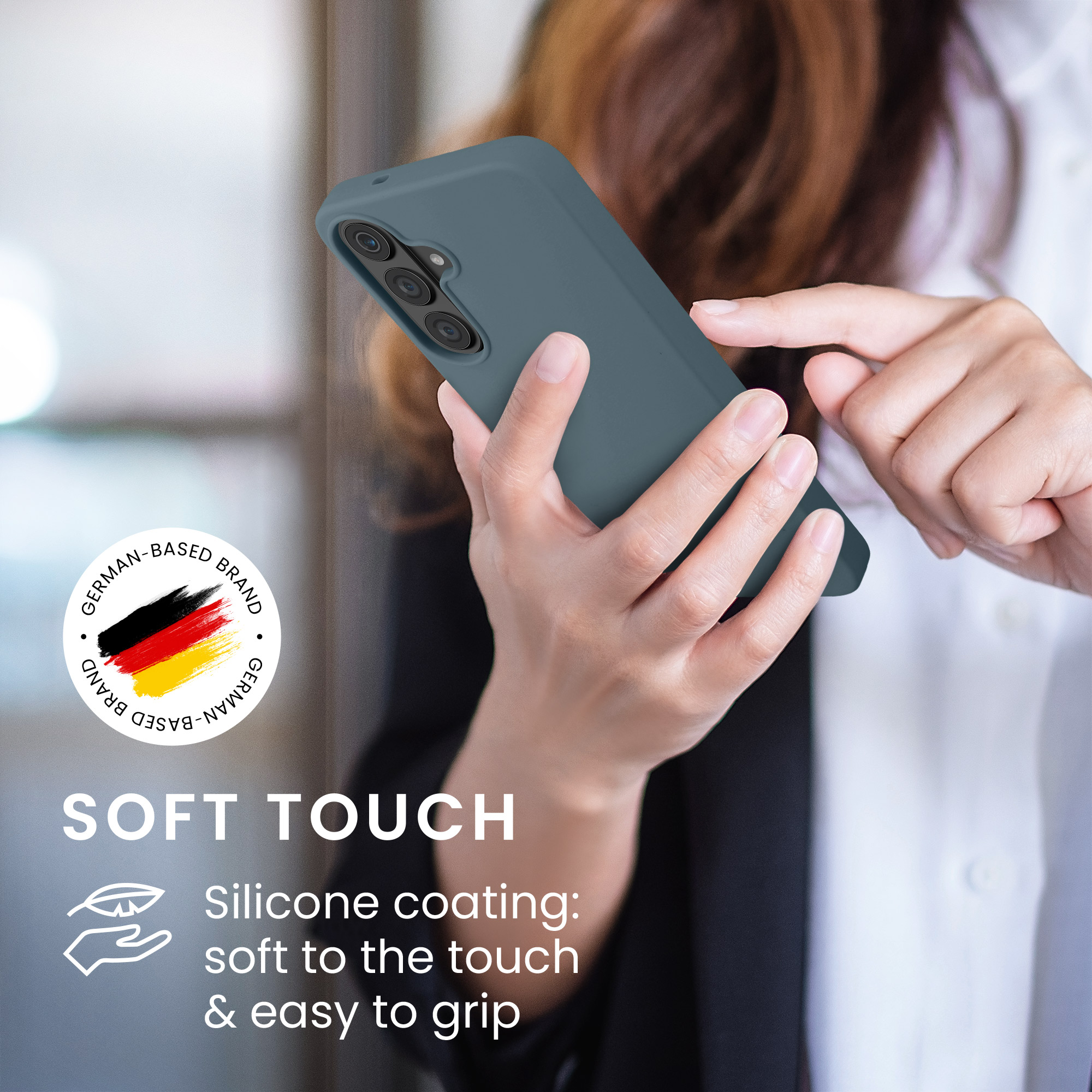 Pouzdro pro Samsung Galaxy S26 FE kwmobile silikonové - tmavá antracitová