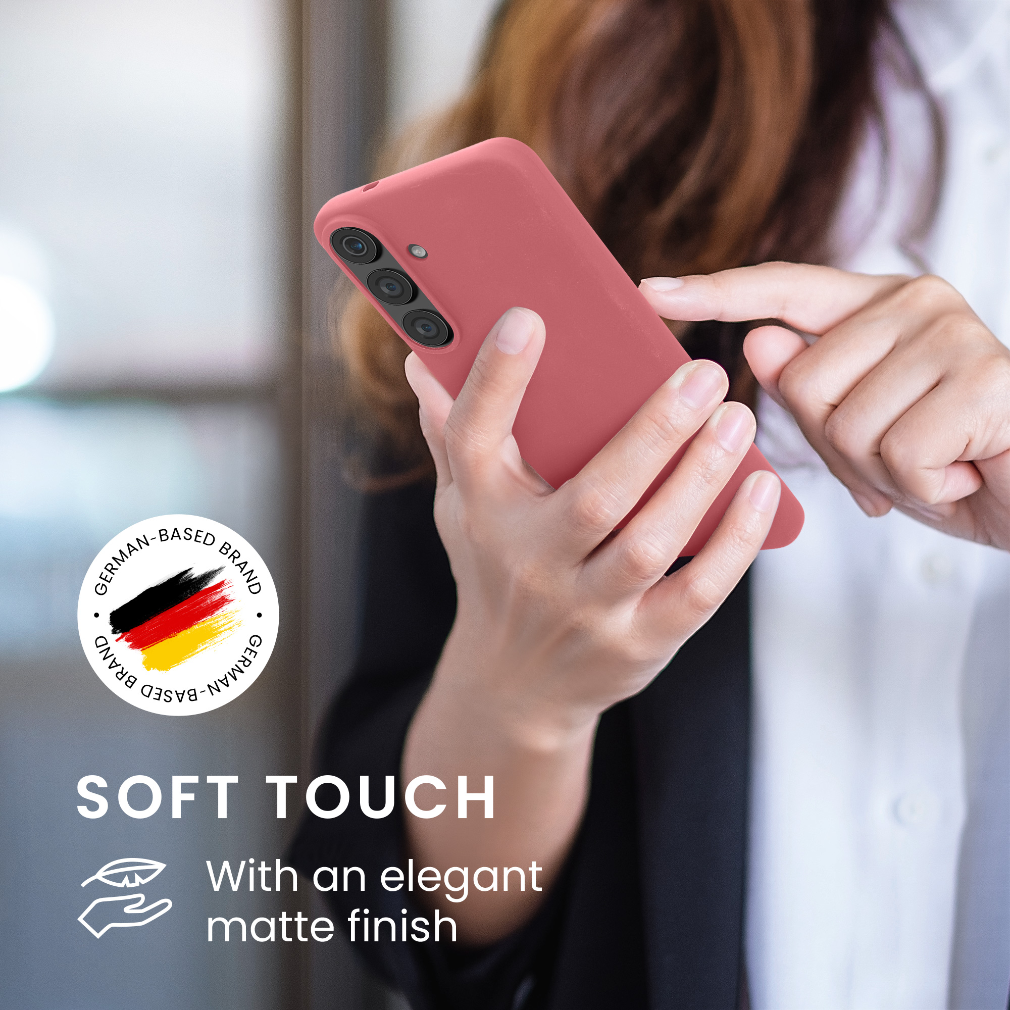 Pouzdro pro Samsung Galaxy S26 FE kwmobile TPU - tmavě starorůžová