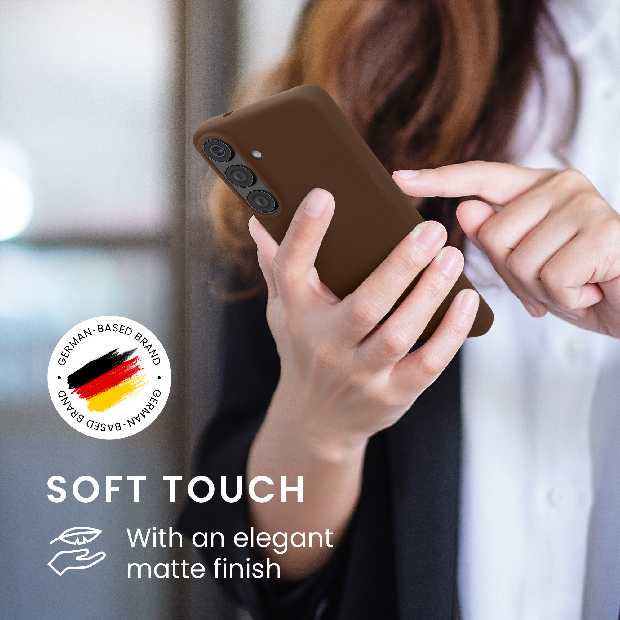 Pouzdro pro Samsung Galaxy S26 FE kwmobile TPU - čokoládová
