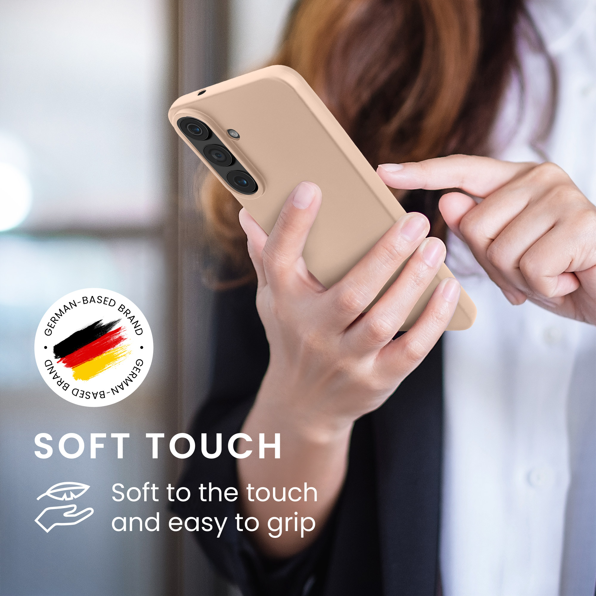 Pouzdro pro Samsung Galaxy S26 FE kwmobile tenké metalické silikonové - metalický zlatá