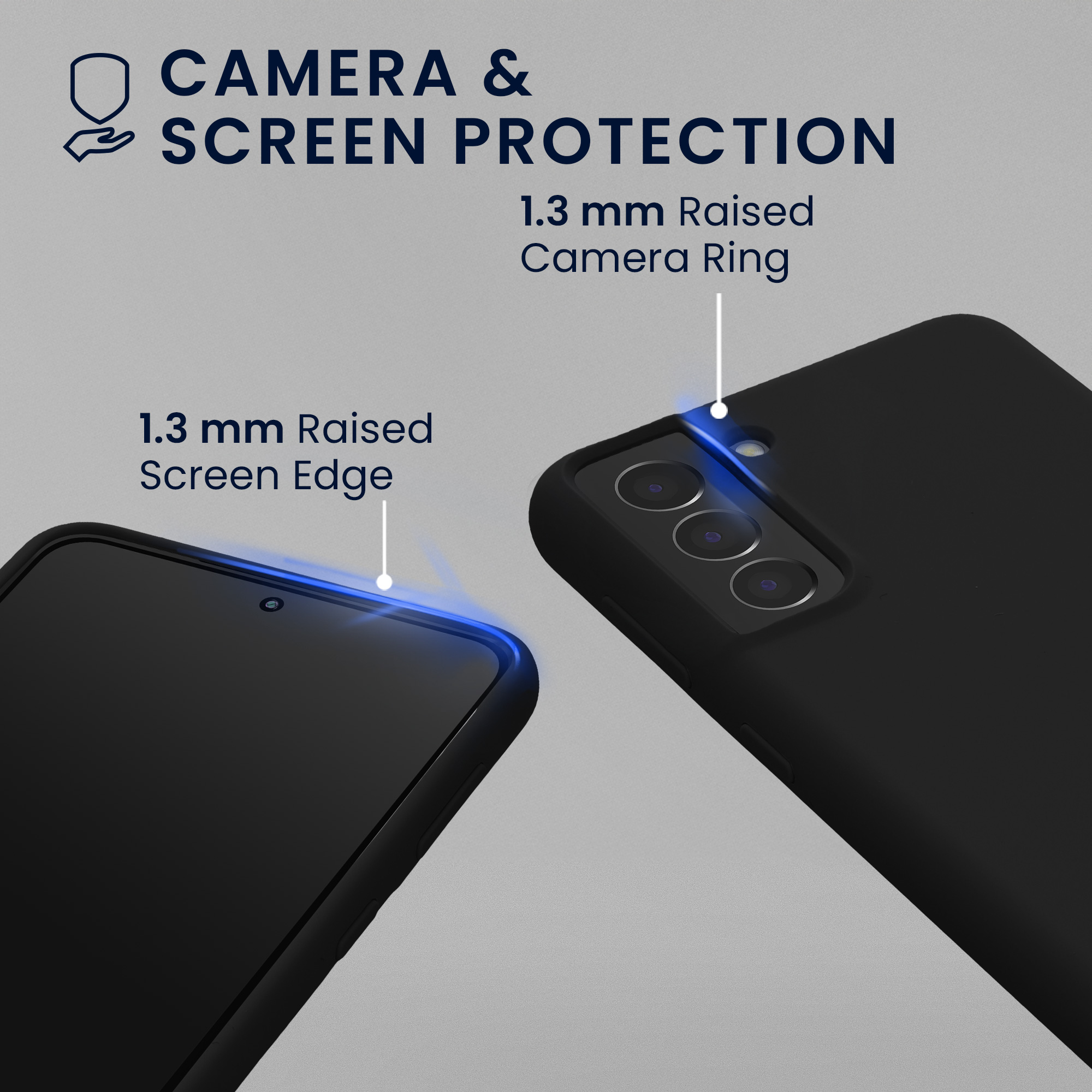 Pouzdro pro Samsung Galaxy S21 se 2 tvrzenými ochrannými skly kwmobile - černá