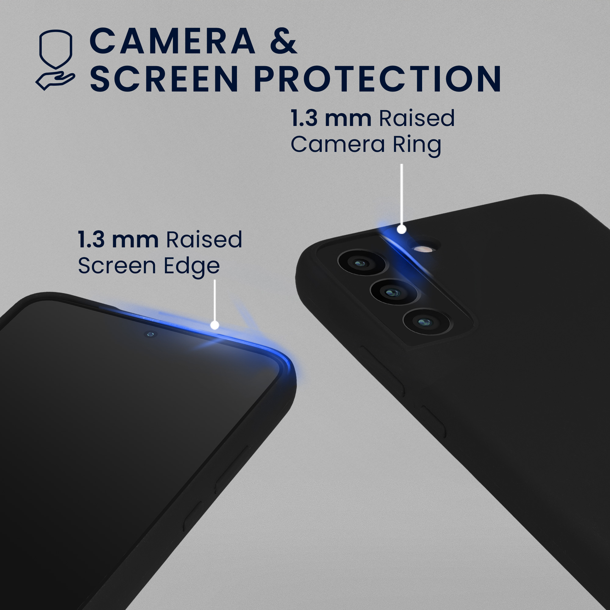 Pouzdro pro Samsung Galaxy S22 se 2 tvrzenými ochrannými skly kwmobile - černá