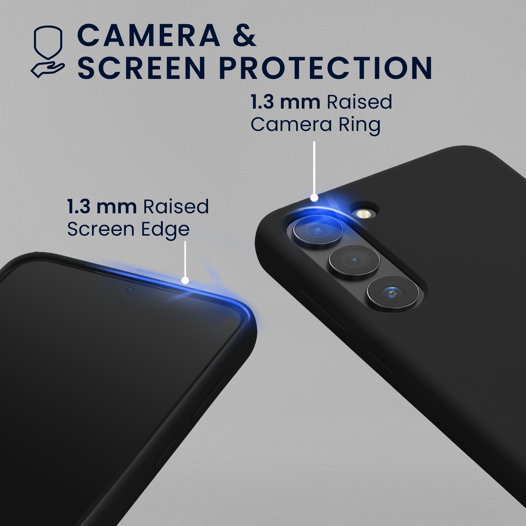 Pouzdro pro Samsung Galaxy S23 se 2 tvrzenými ochrannými skly kwmobile - černá