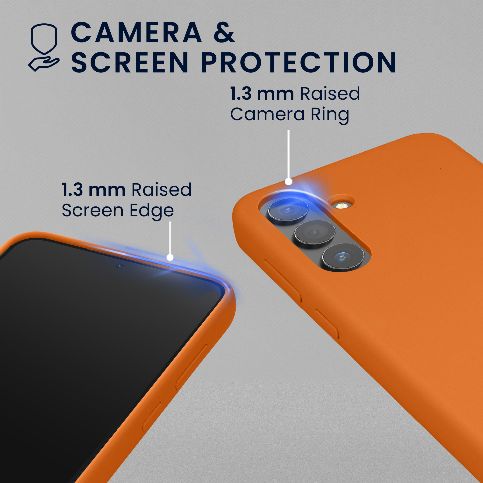 Pouzdro pro Samsung Galaxy S24 se 2 tvrzenými ochrannými skly kwmobile - ovocná oranžová
