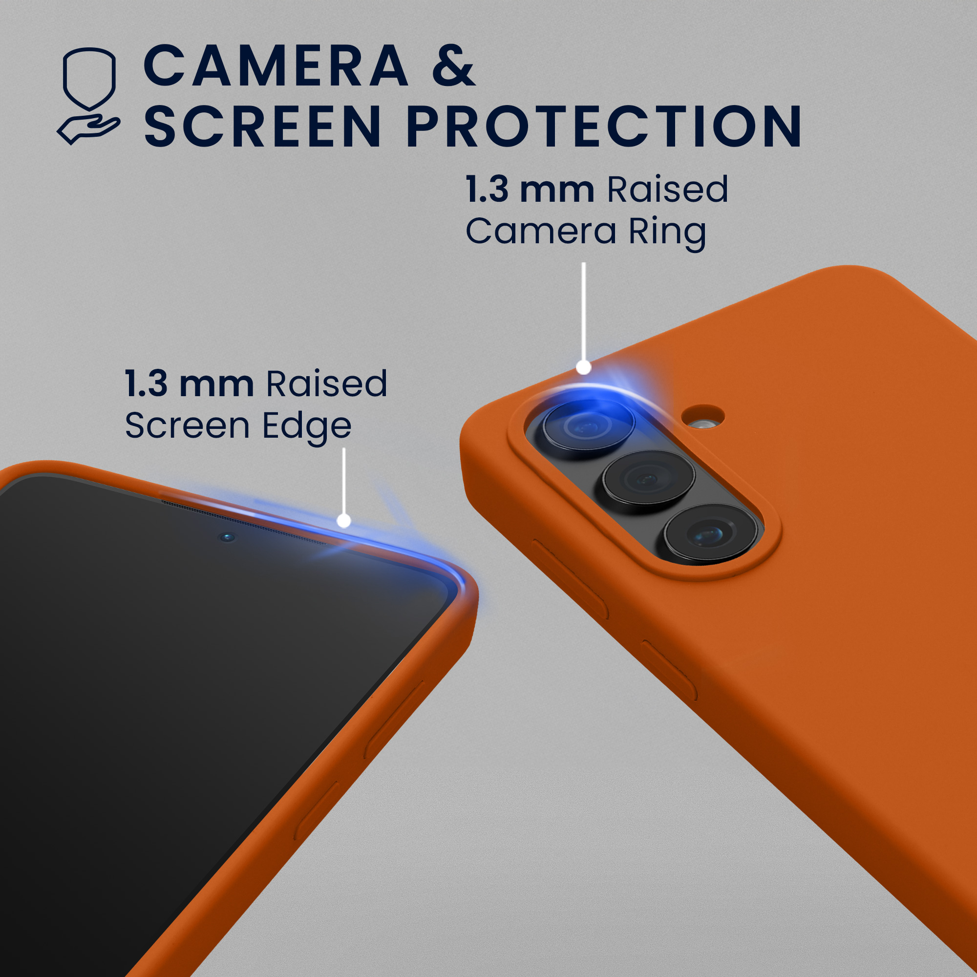 Pouzdro pro Samsung Galaxy S26 se 2 tvrzenými ochrannými skly kwmobile - ovocná oranžová