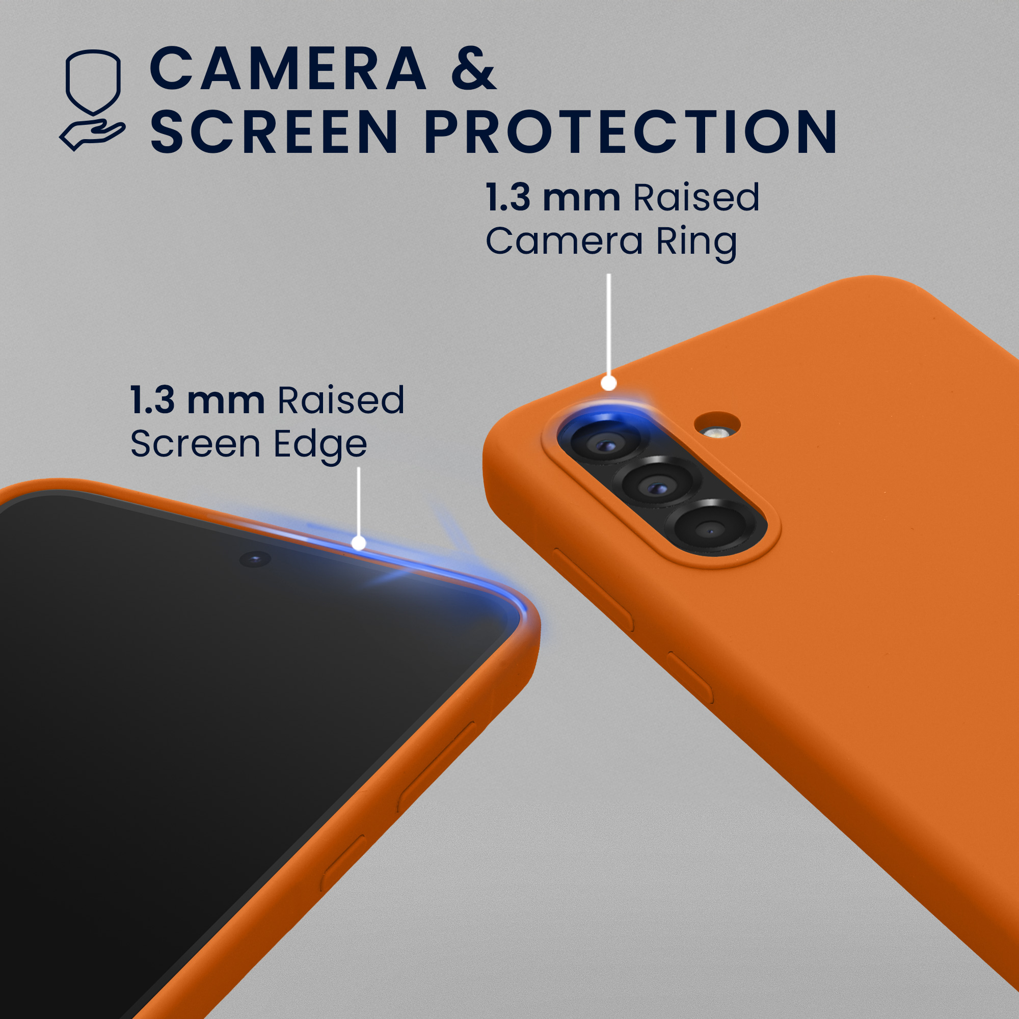 Pouzdro pro Samsung Galaxy A56 5G se 2 tvrzenými ochrannými skly kwmobile - ovocná oranžová