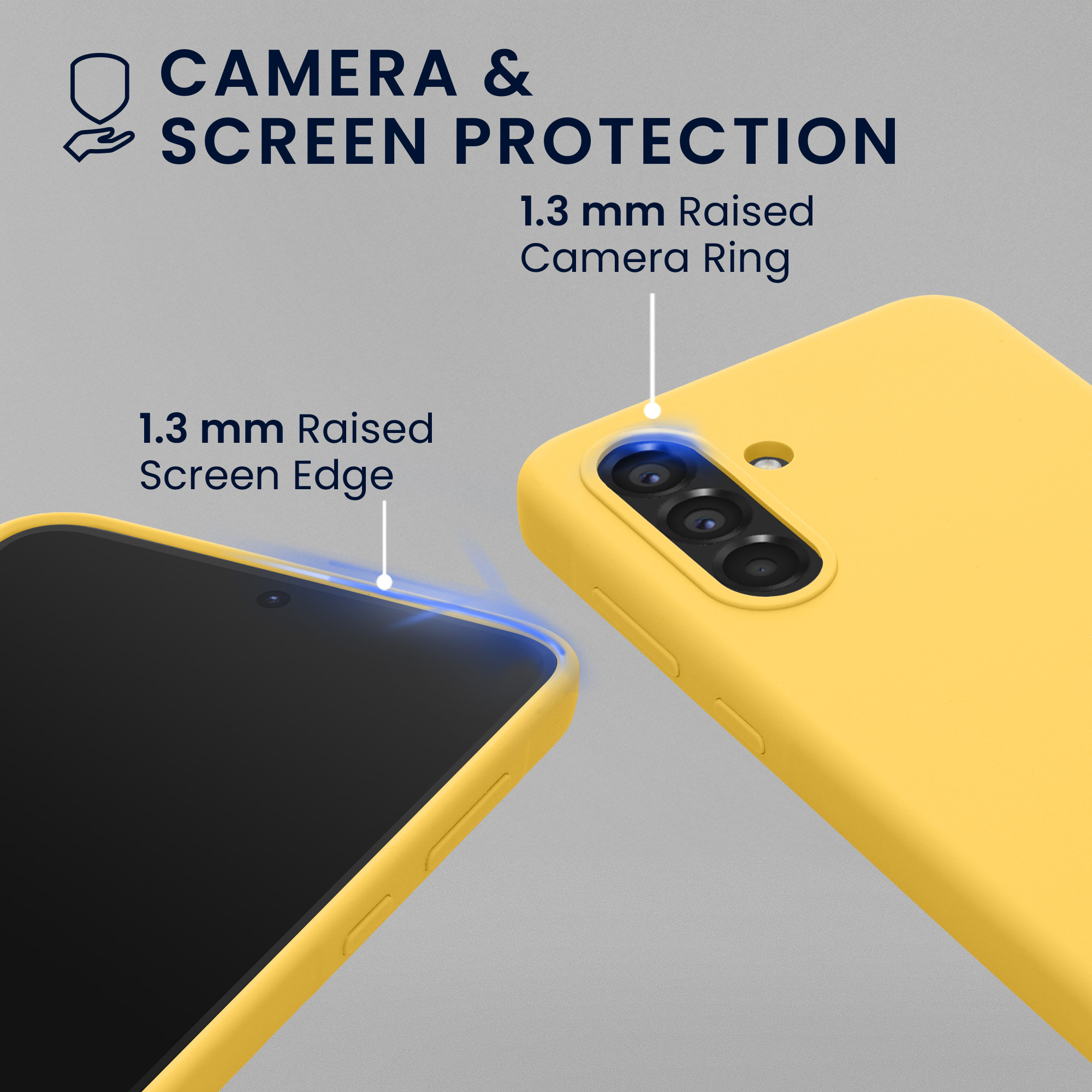 Pouzdro pro Samsung Galaxy A56 5G se 2 tvrzenými ochrannými skly kwmobile - zářivě žlutá