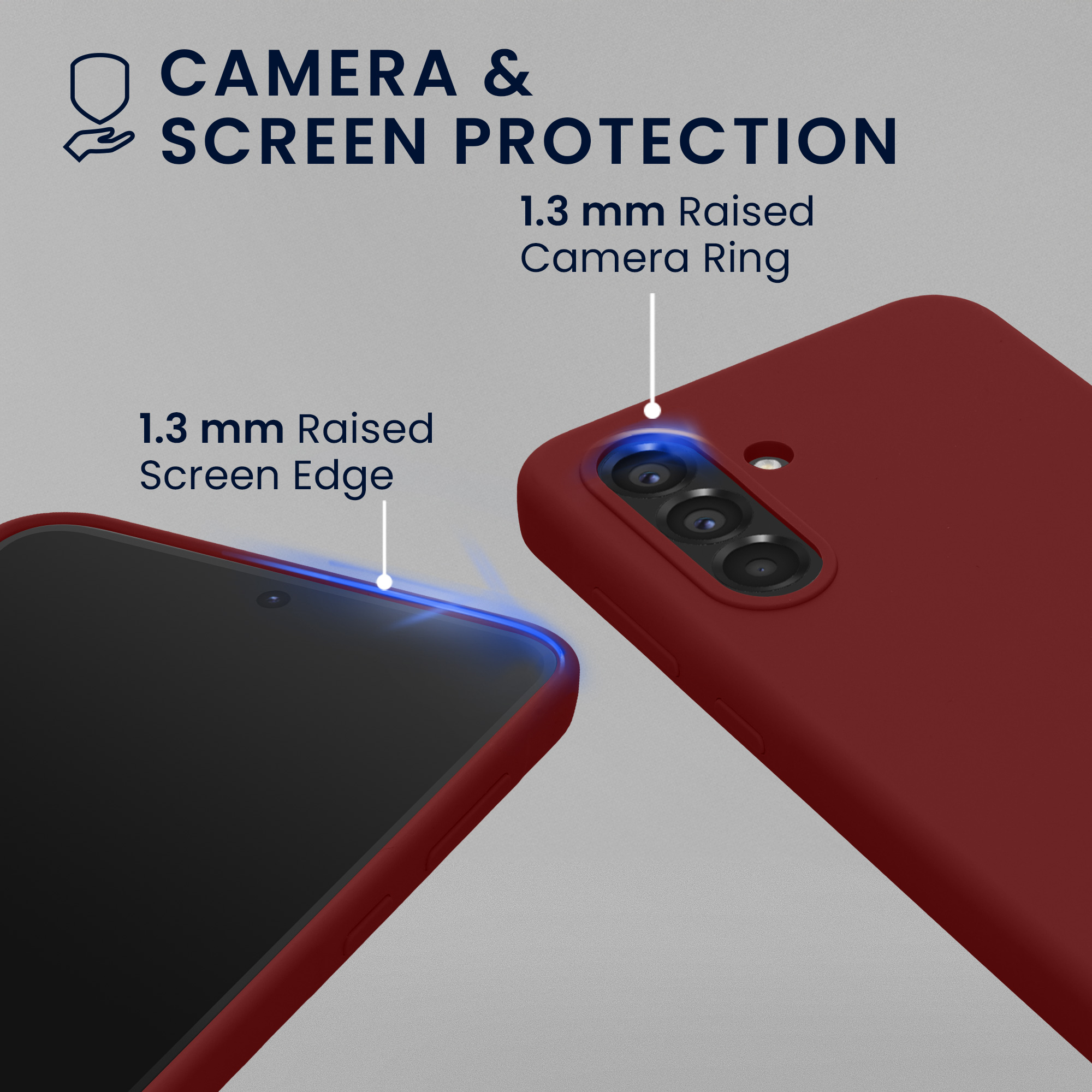 Pouzdro pro Samsung Galaxy A56 5G se 2 tvrzenými ochrannými skly kwmobile - vínově fialová