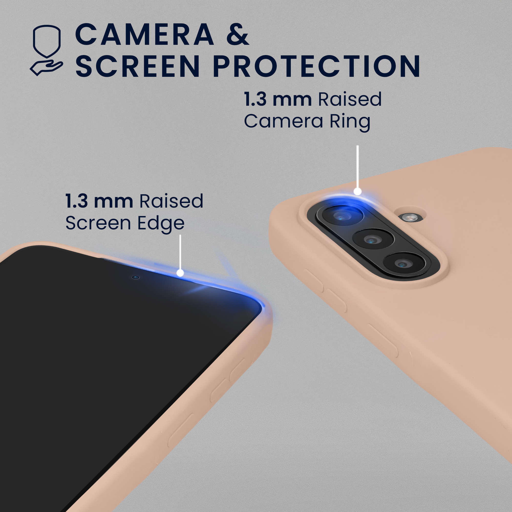 Kryt pro Samsung Galaxy A57 5G + 2 tvrzená ochranná skla na displej kwmobile ‑ matná antická růžová