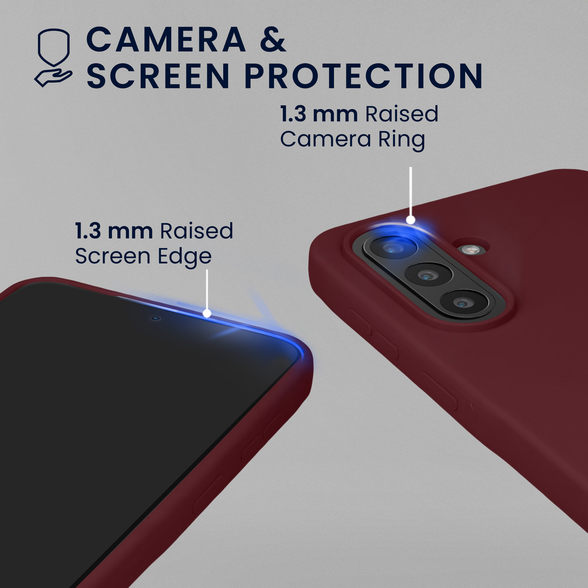 Kryt pro Samsung Galaxy A57 5G + 2 tvrzená ochranná skla na displej kwmobile ‑ vínově fialová