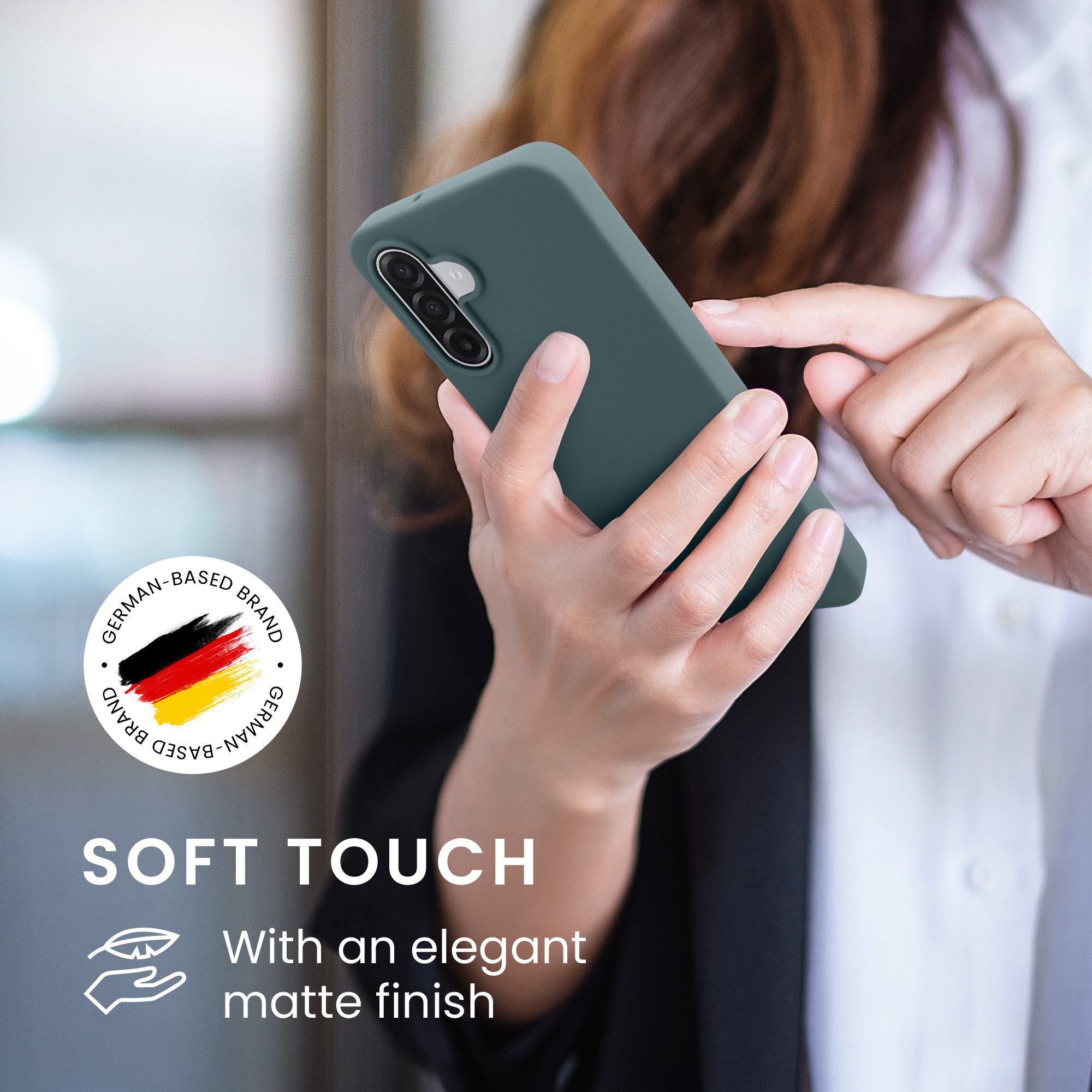 Pouzdro pro Samsung Galaxy A18 4G / 5G kwmobile TPU - tmavá antracitová