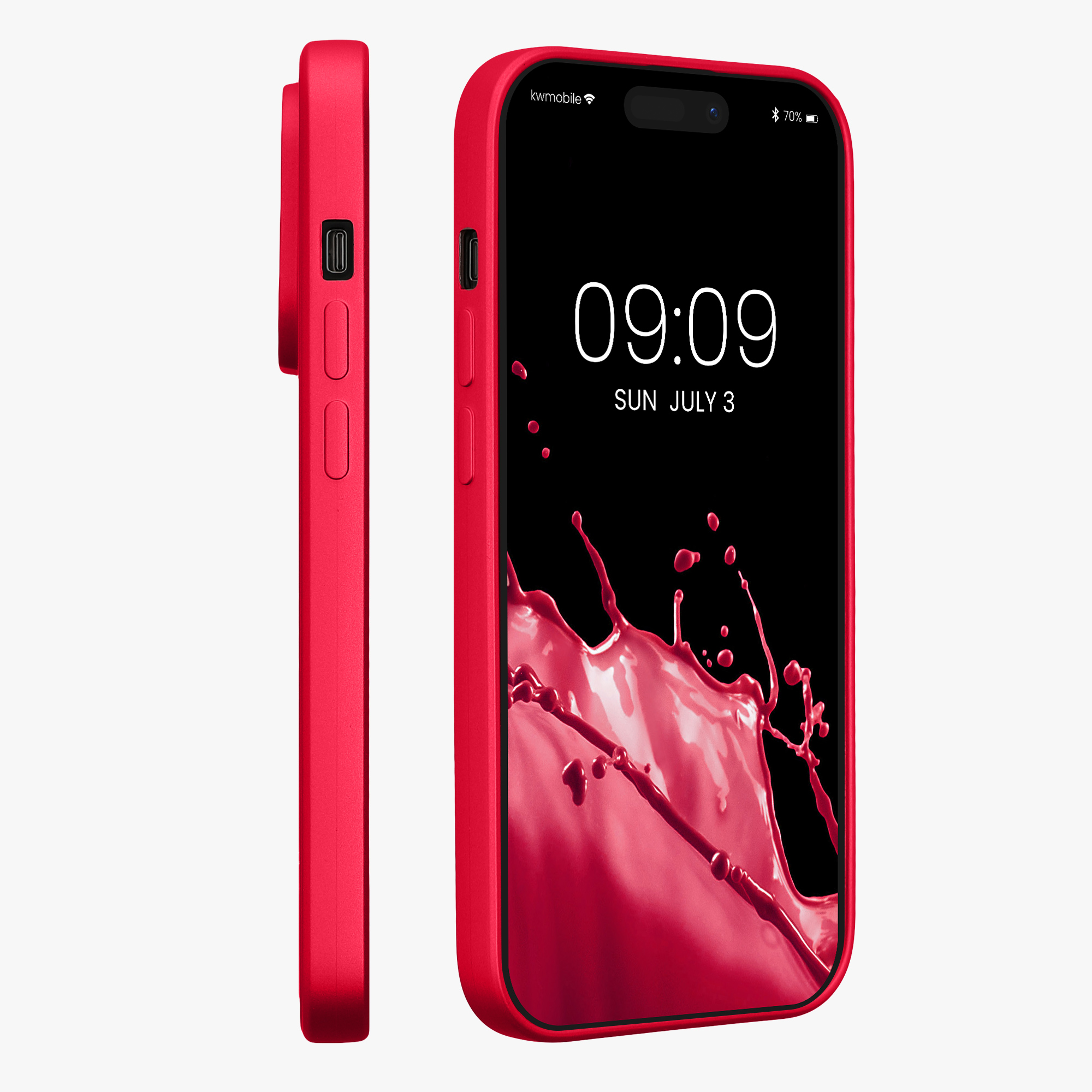 Kryt kwmobile slim iPhone 14 Pro růžová