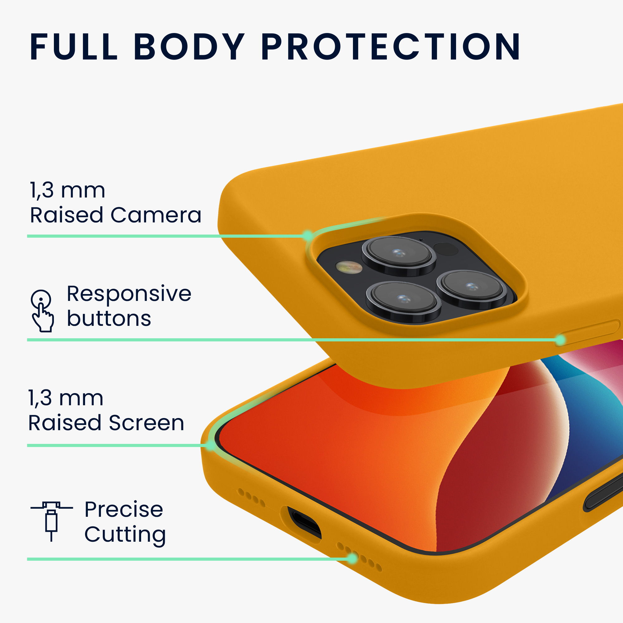 Silikonový kryt na mobil Apple iPhone 16 Pro kwmobile - Mango