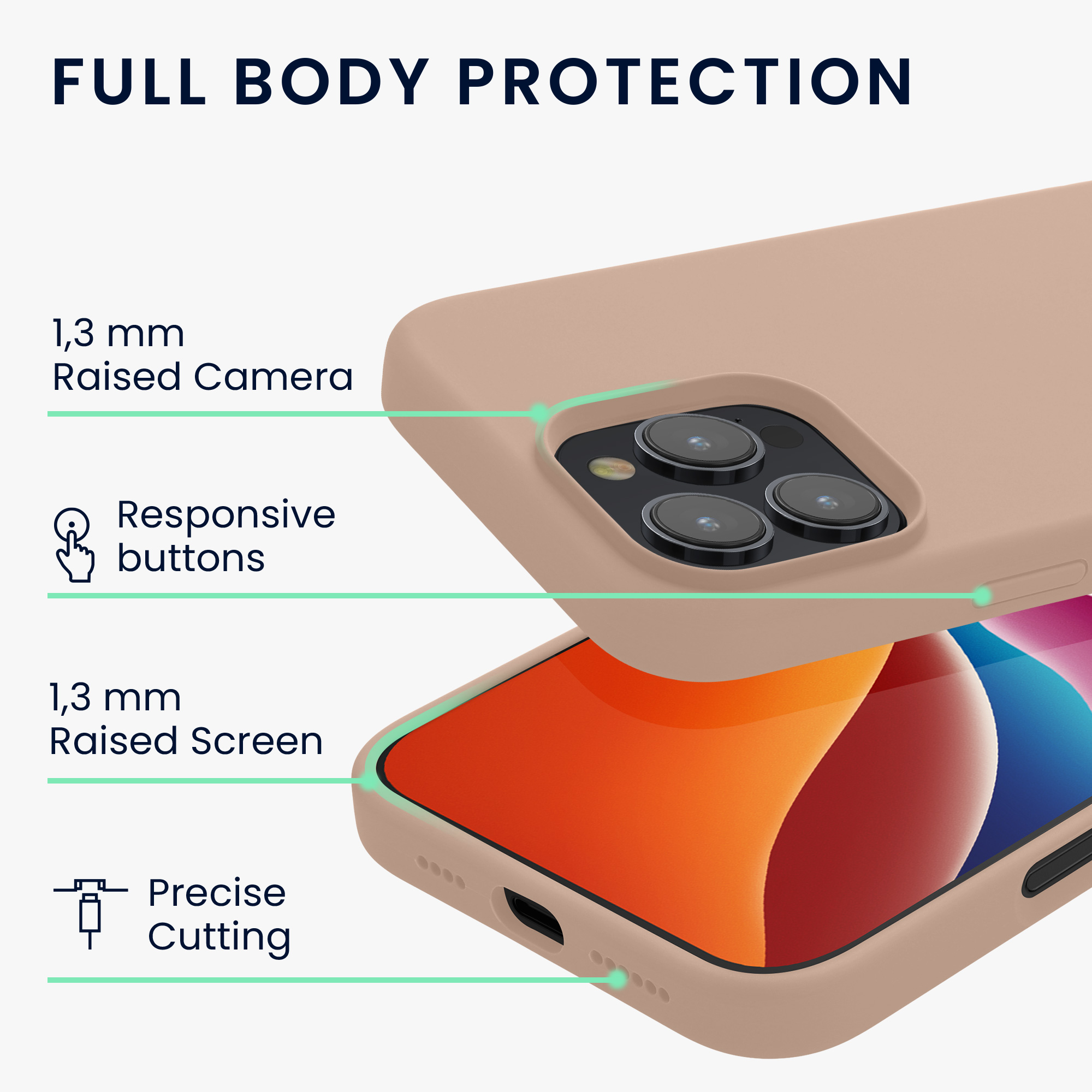 Silikonový kryt na mobil Apple iPhone 16 Pro kwmobile - Coconut Swirl