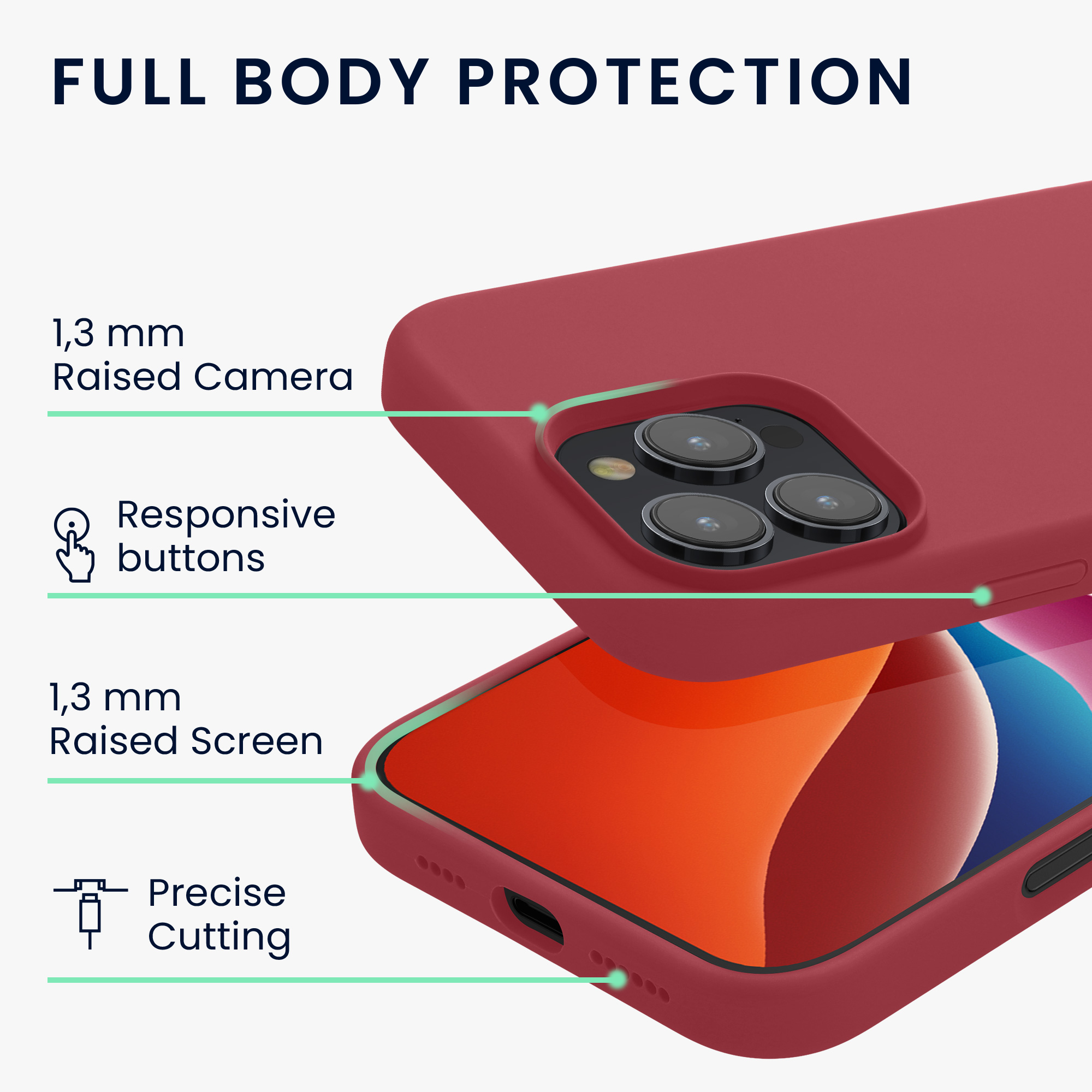 Silikonový kryt na mobil Apple iPhone 16 Pro kwmobile - Dark Rose