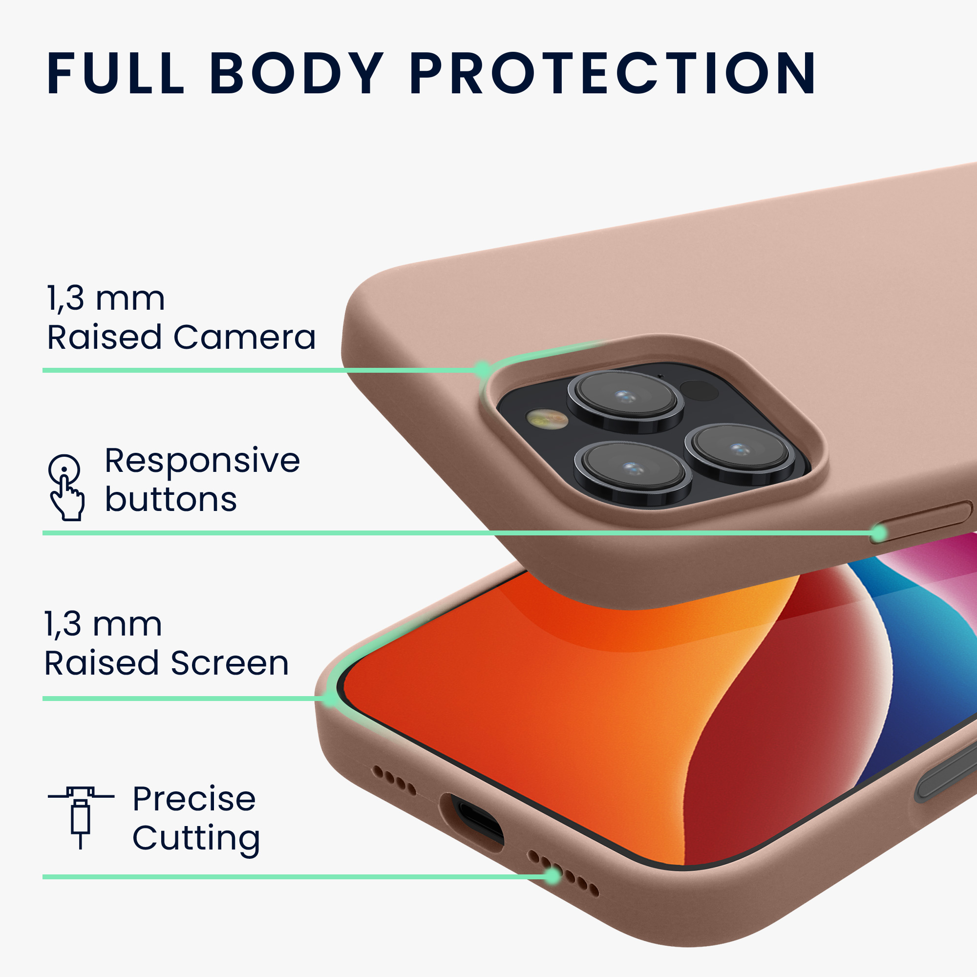 Silikonový kryt na mobil Apple iPhone 16 Pro Max kwmobile - růžová