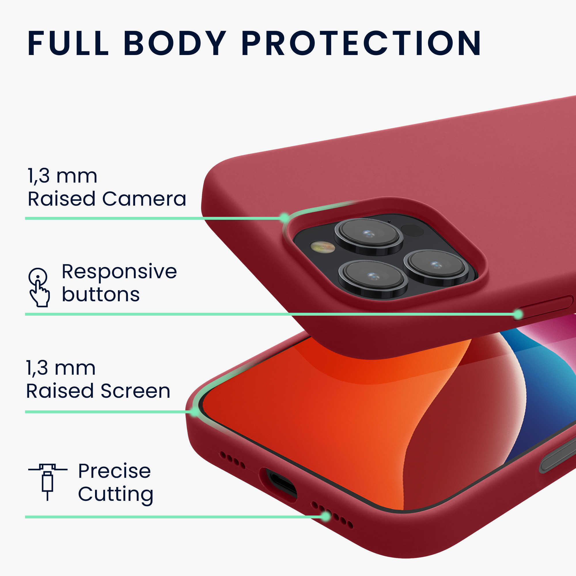 Silikonový kryt na mobil Apple iPhone 16 Pro Max kwmobile - Dark Rose