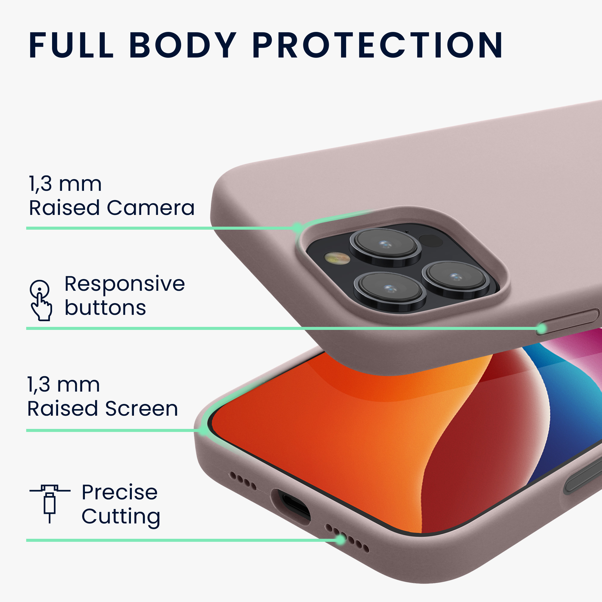 Silikonový kryt na mobil Apple iPhone 16 Pro Max kwmobile - fialová